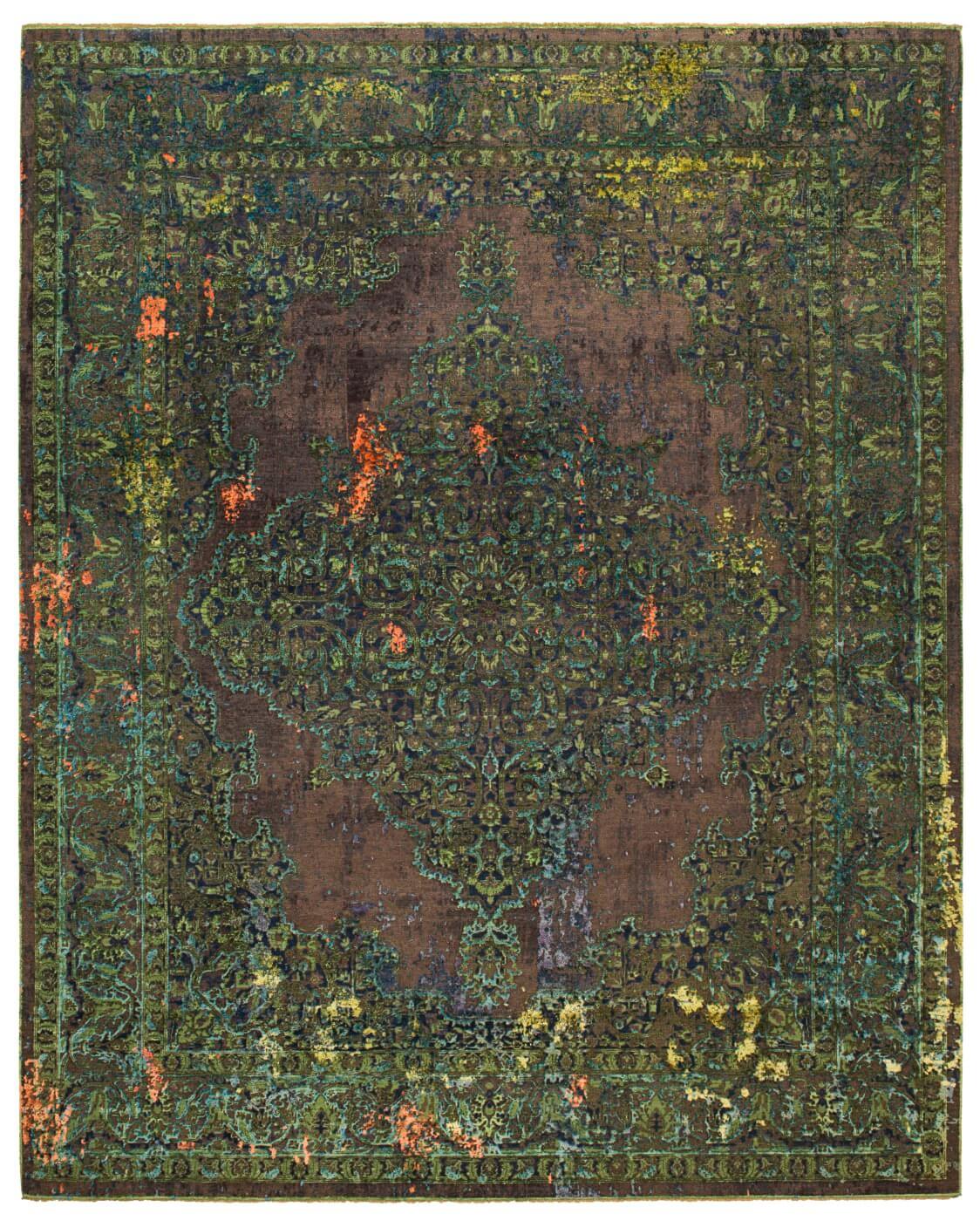 Tapete Tabriz Fashion Artwork 8 Verde | Tamanho: 200 × 300 cm