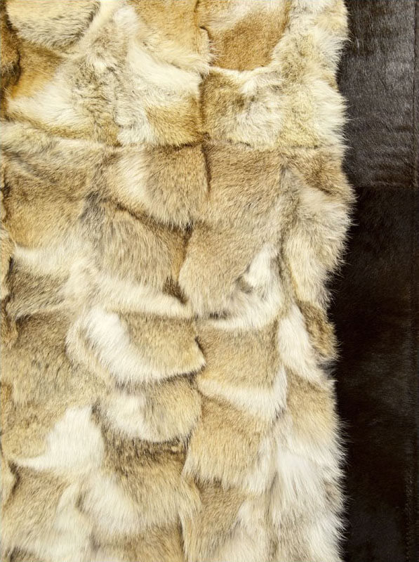 Tapete Pele Wolf Amarelo | Tamanho: 210 × 210 cm