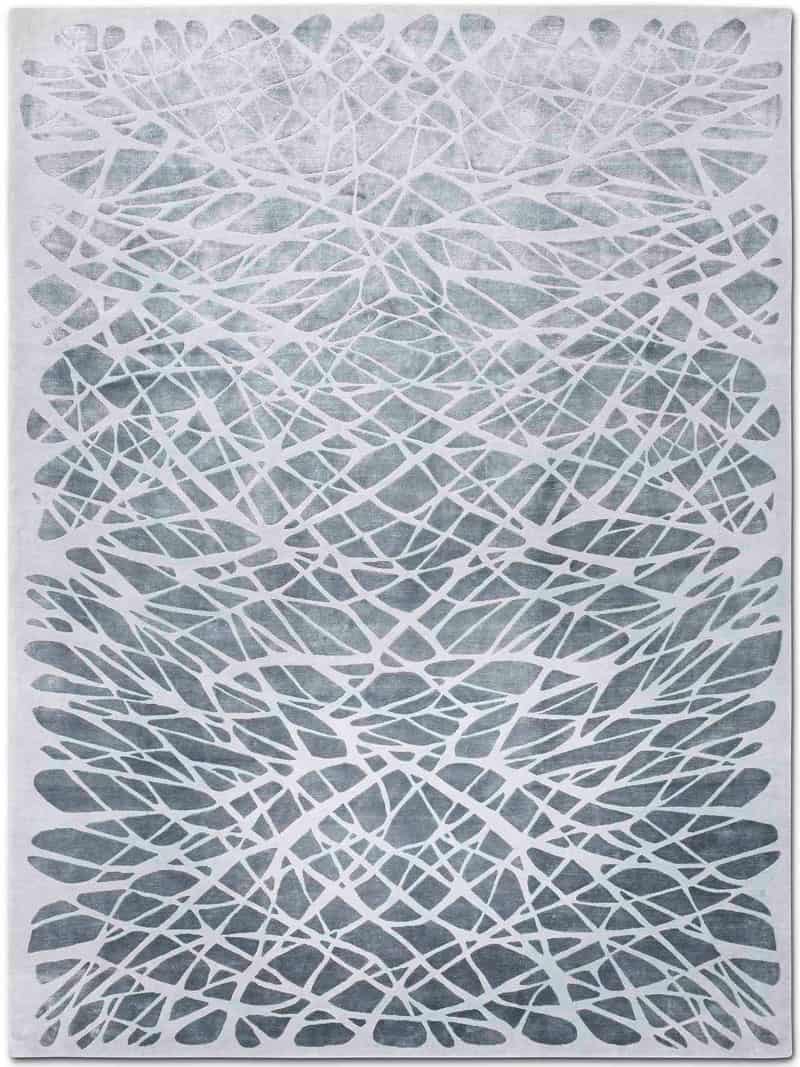 Tapete Dresden Prateado Luxury Feito à Mão