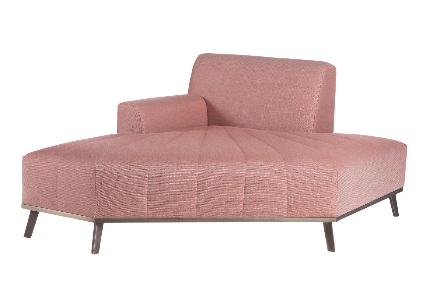 Chaise Longue Extensível Rosa
