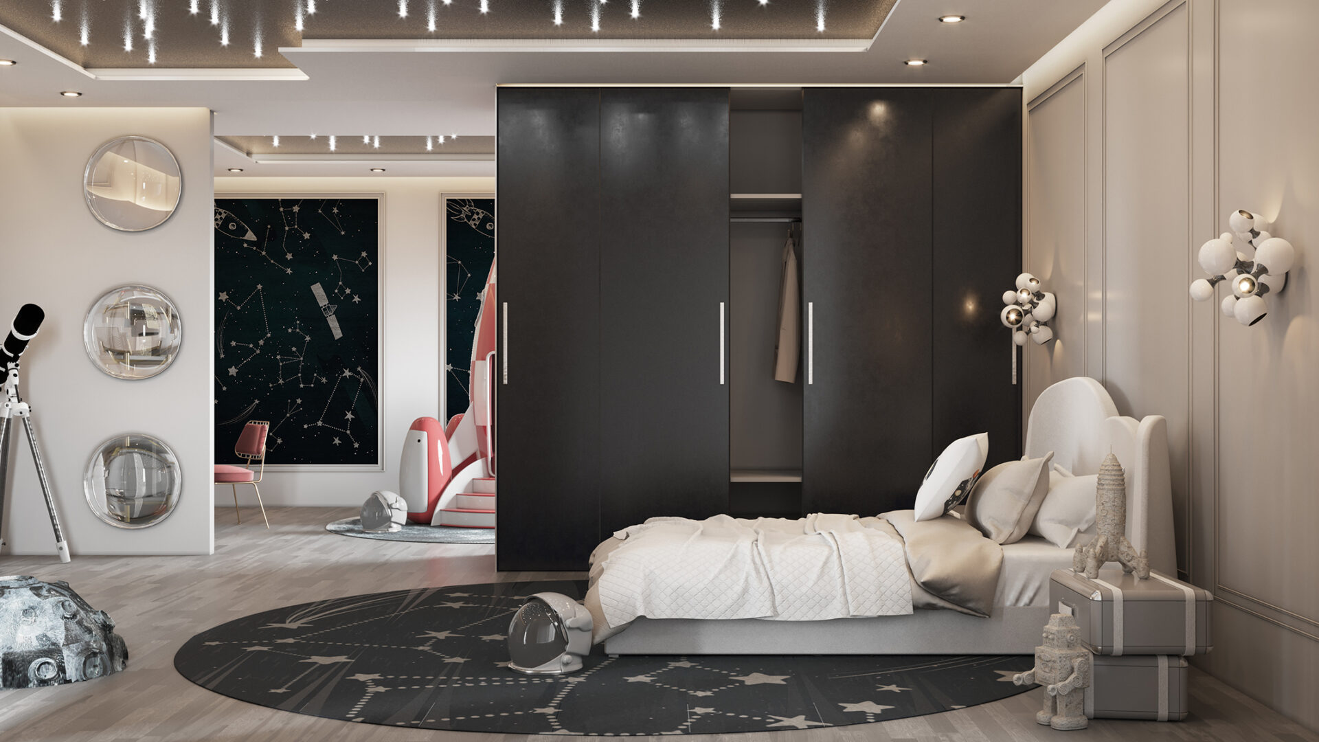 Candeeiro de parede molecular - 1