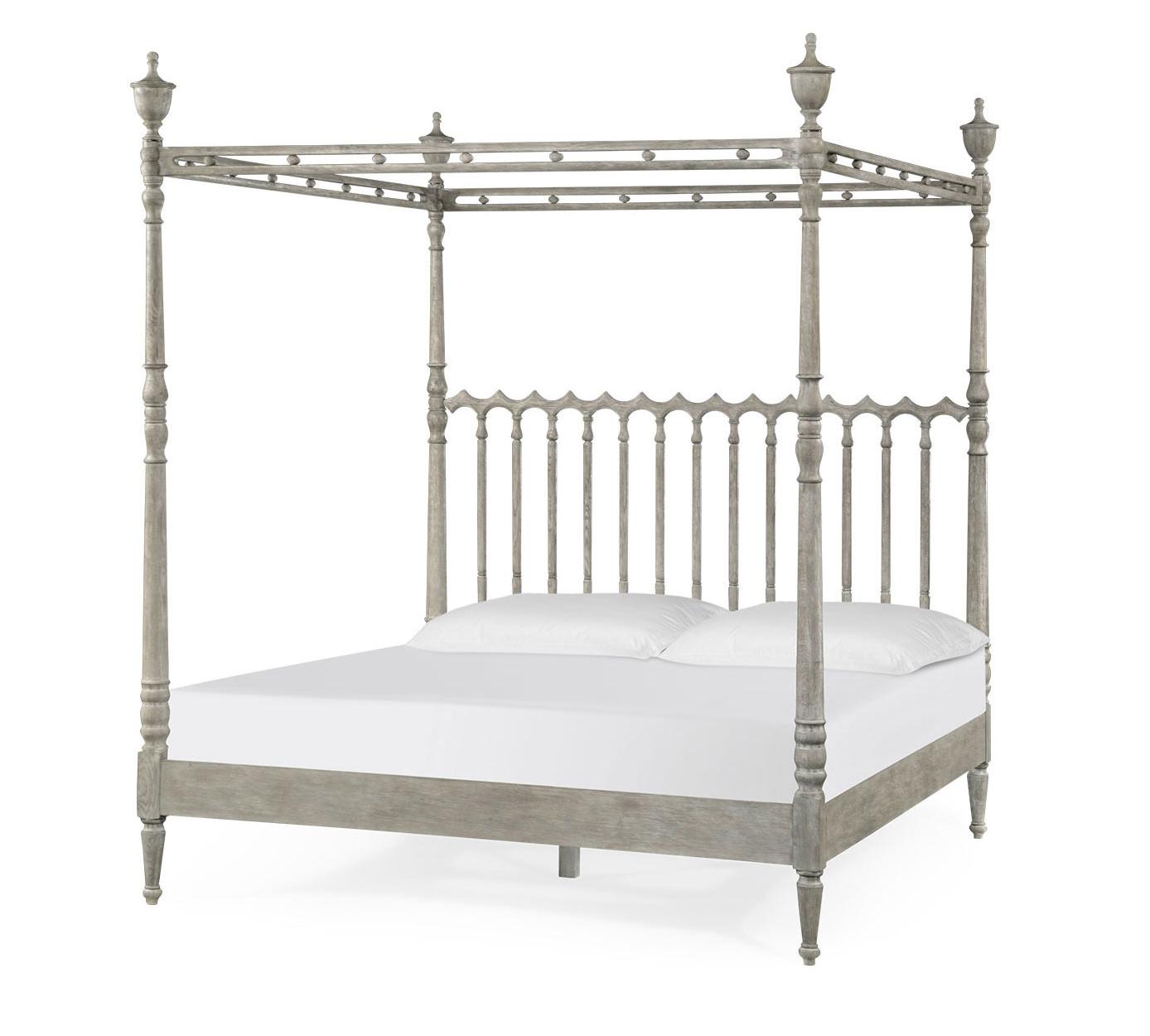 Cama de Casal Morris King Greyed Oak