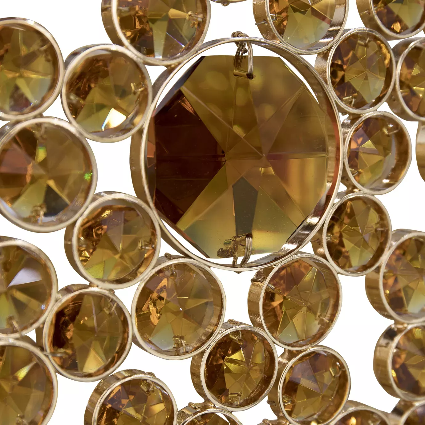 Lustre oval vidro bronze Eternelle