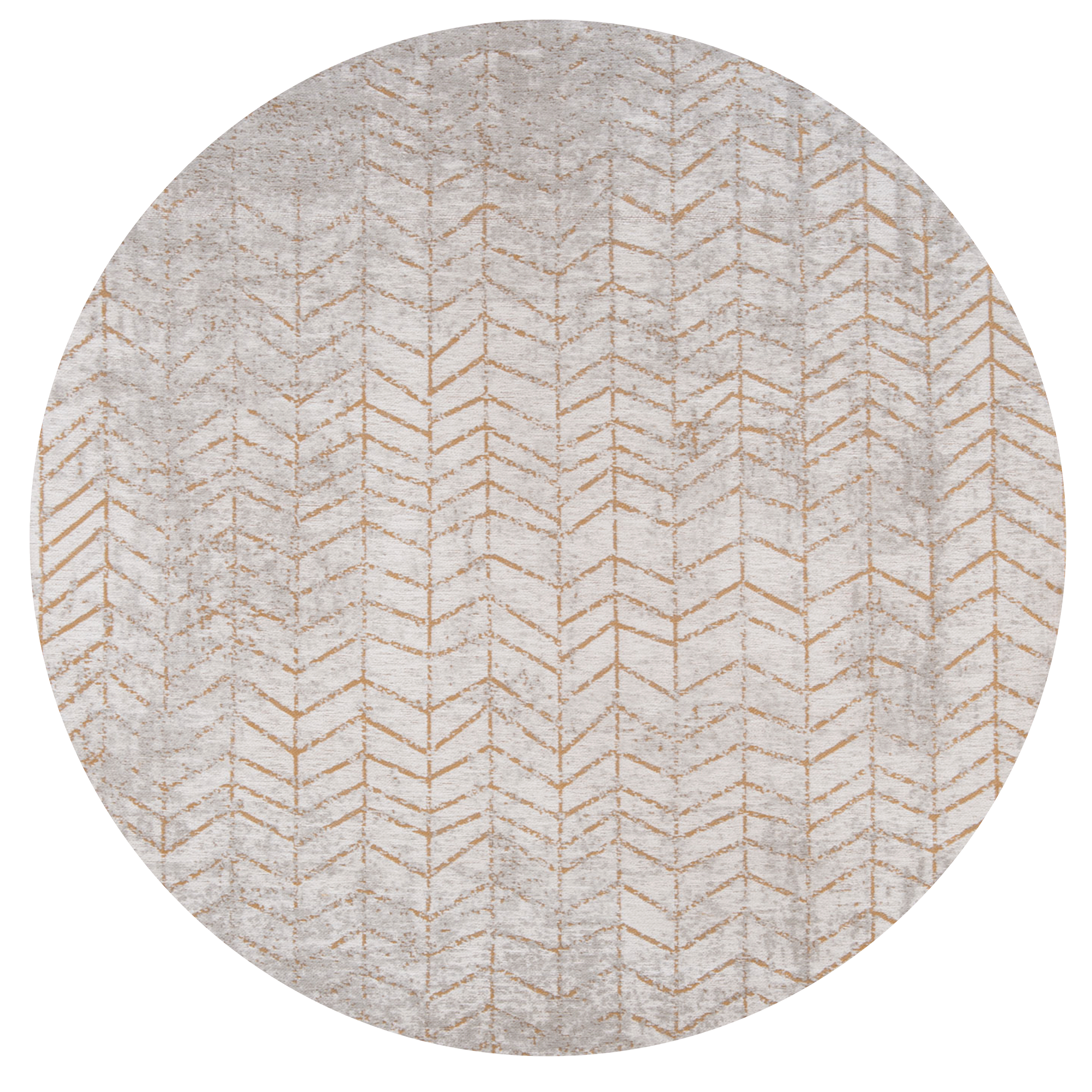 Tapete Central Amarelo Redondo