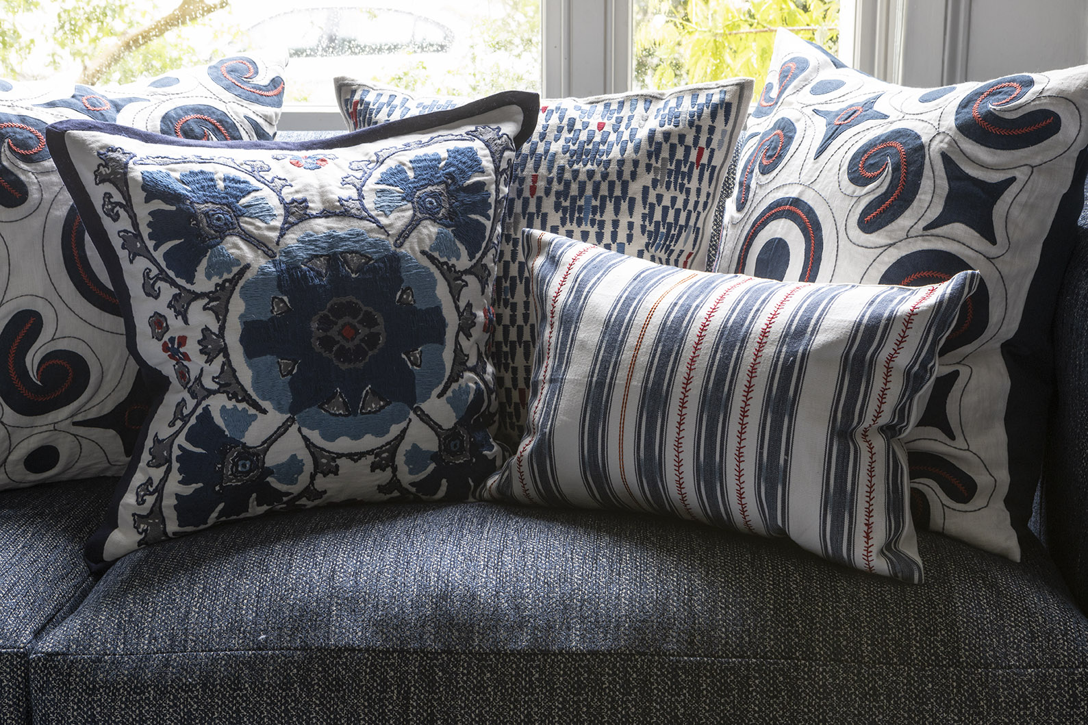 Almofada Alexi Indigo 50 × 50