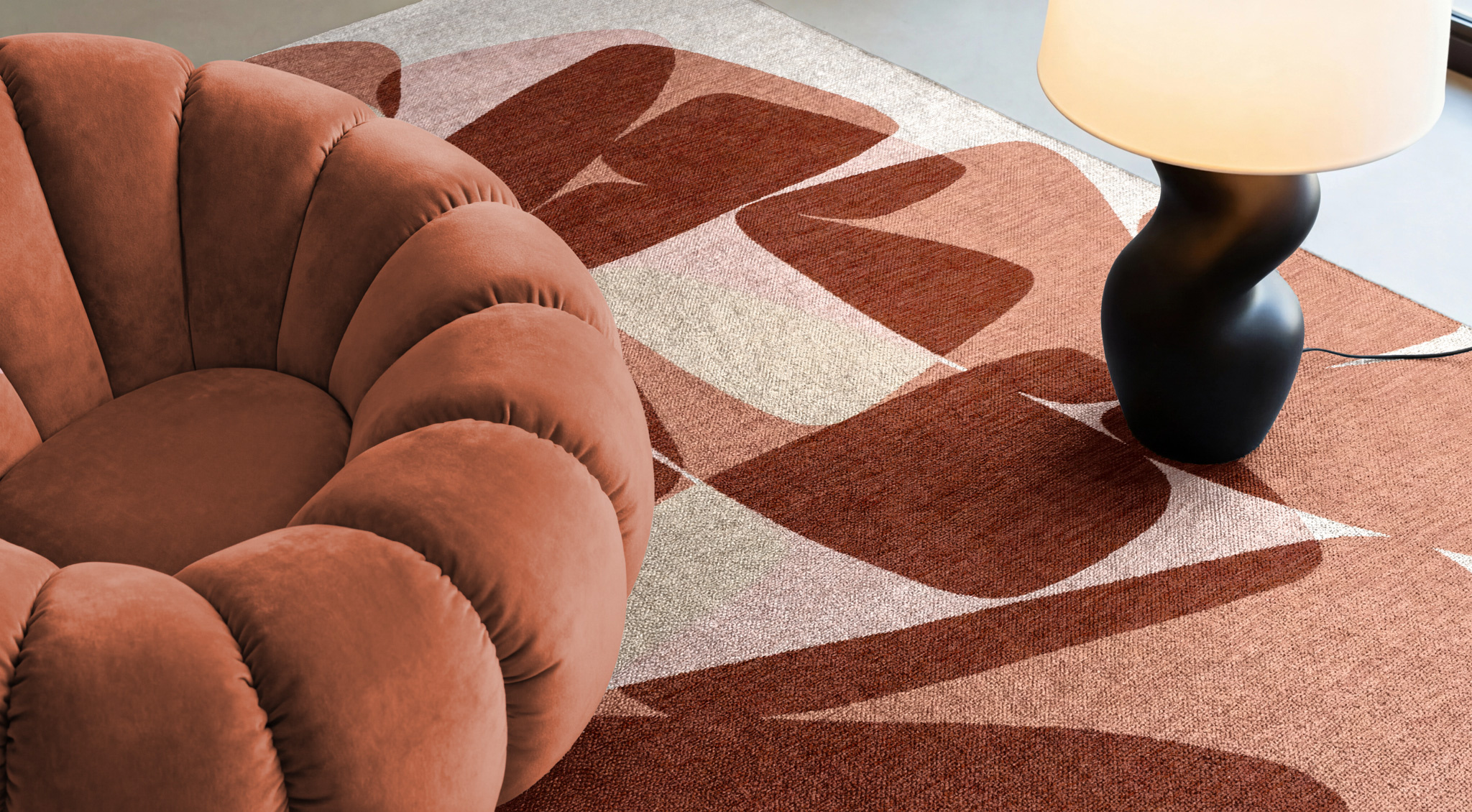 Tapete Stones Cherry Mocha