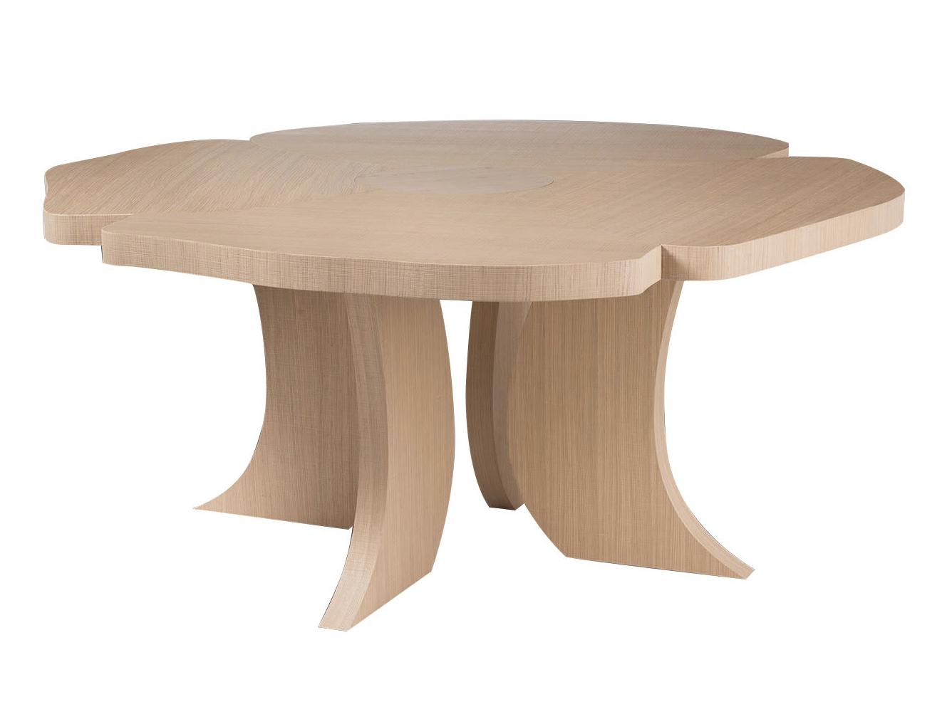 Mesa de Jantar Oval em Madeira Natural