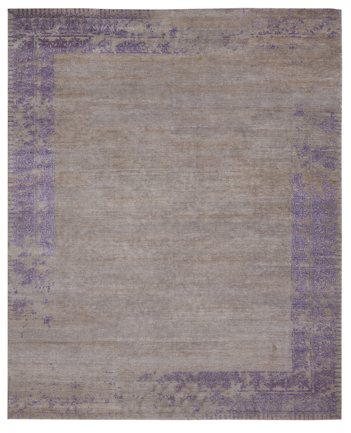 Tapete Ferrara Special Border Cinzento Roxo | Tamanho: 500 × 600 cm