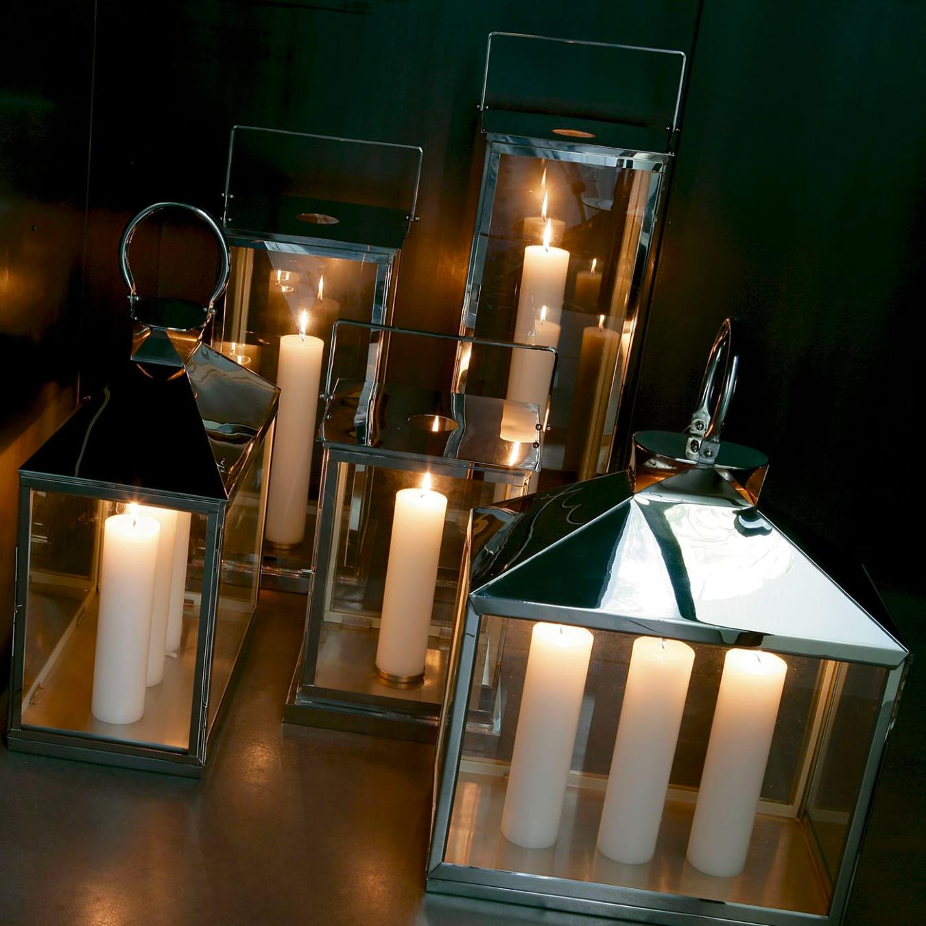 Lanterna de Exterior em Aço Inoxidável