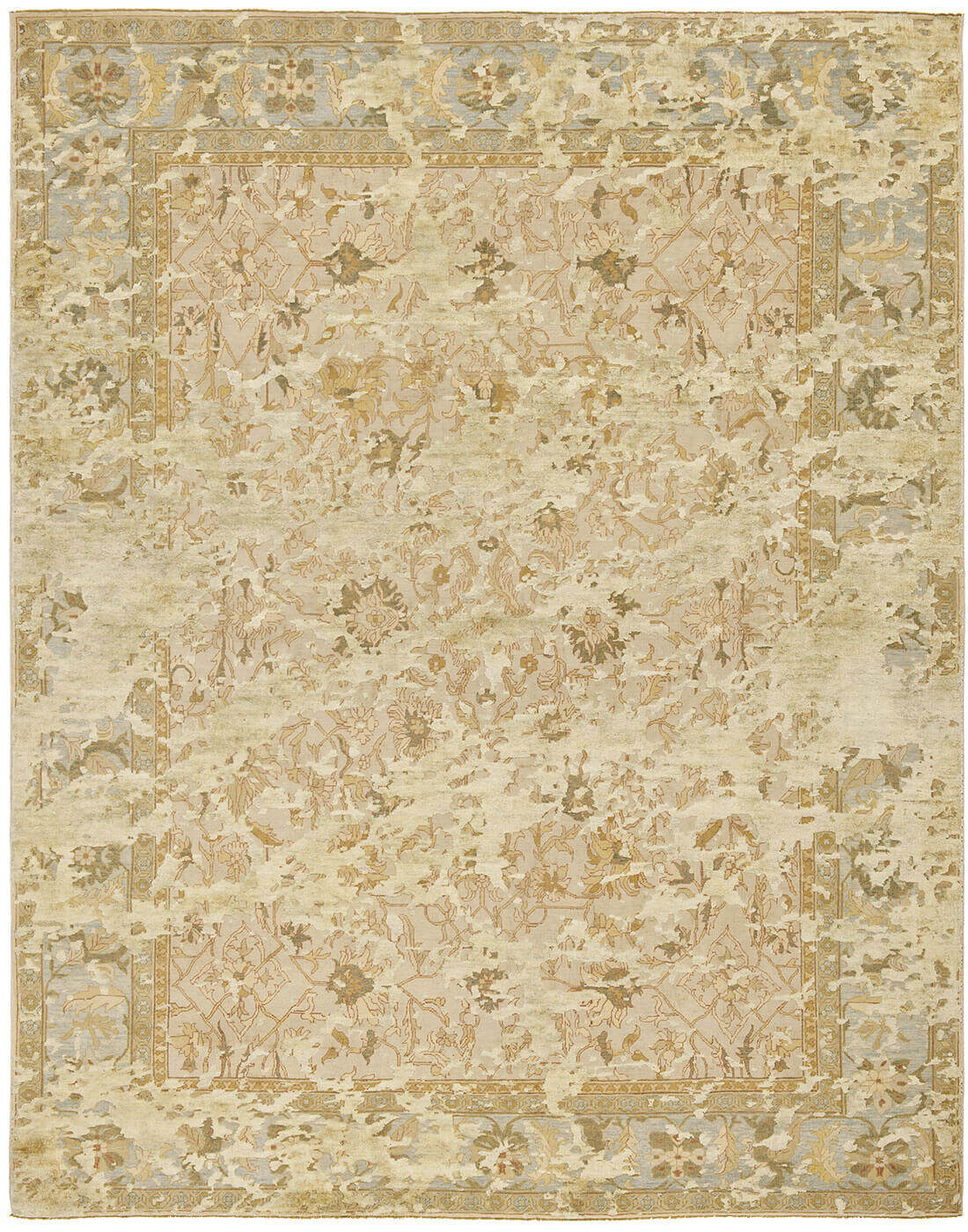 Tapete Ziegler Prince Double Sky Bege Cinzento-Prateado Seda | Tamanho: 250 × 300 cm