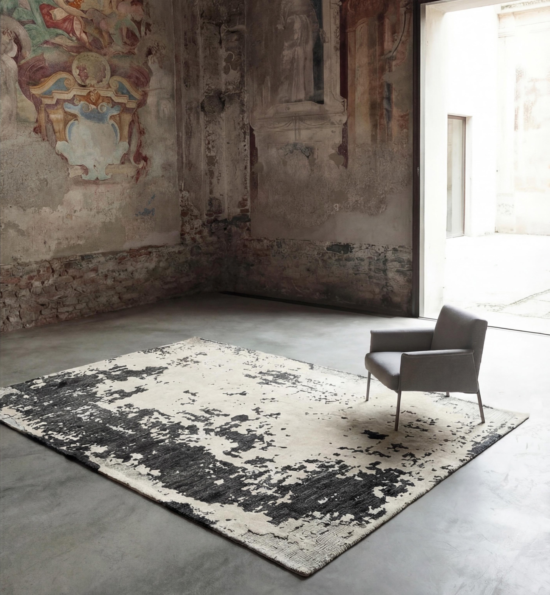 Tapete Monochrome Weathered Canvas