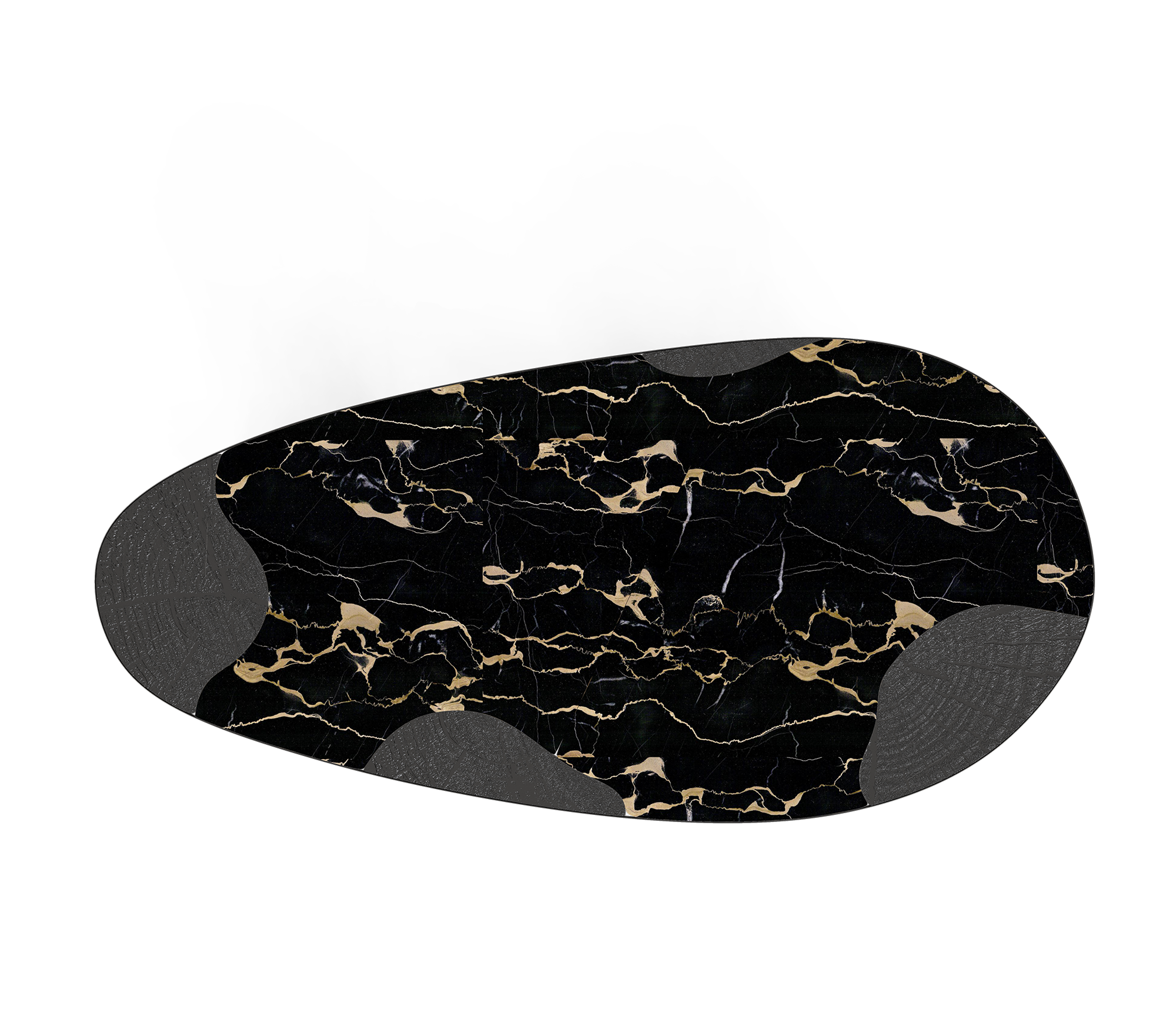 Mesa de Jantar Athena Mármore Portoro e Ônix