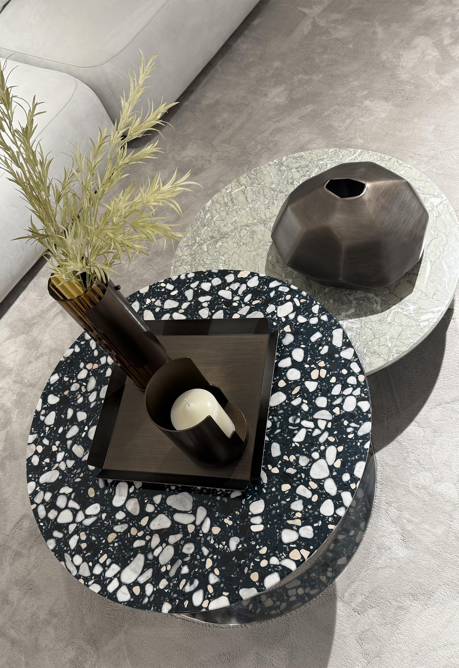 Mesa de Centro Baixa Redonda Cami