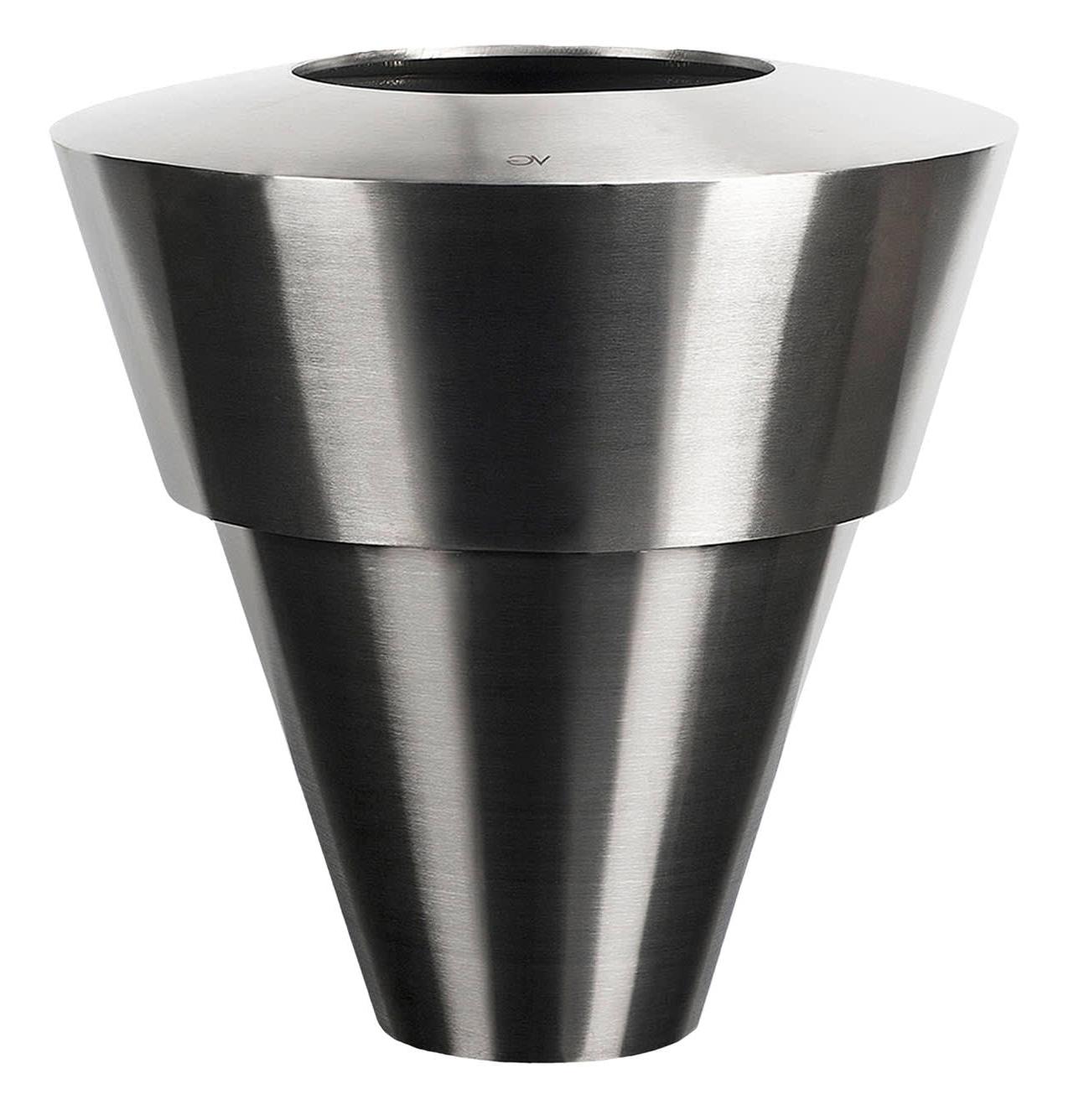 Vaso Pequeno em Aço Inoxidável