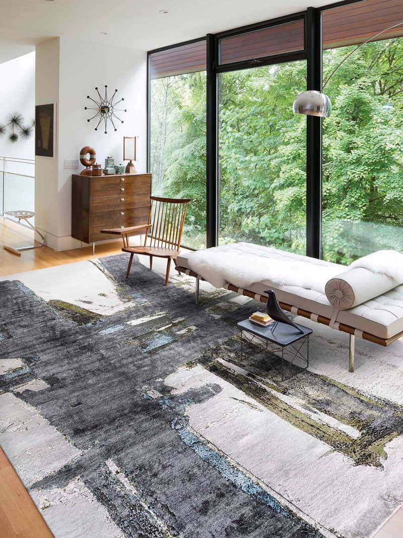 Tapete Green Rust Tecido à Mão