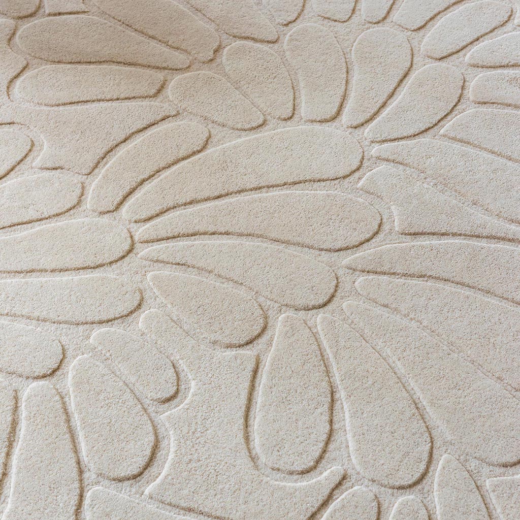 Tapete Coleby Petals Creme Marfim | Tamanho: 200 × 280 cm