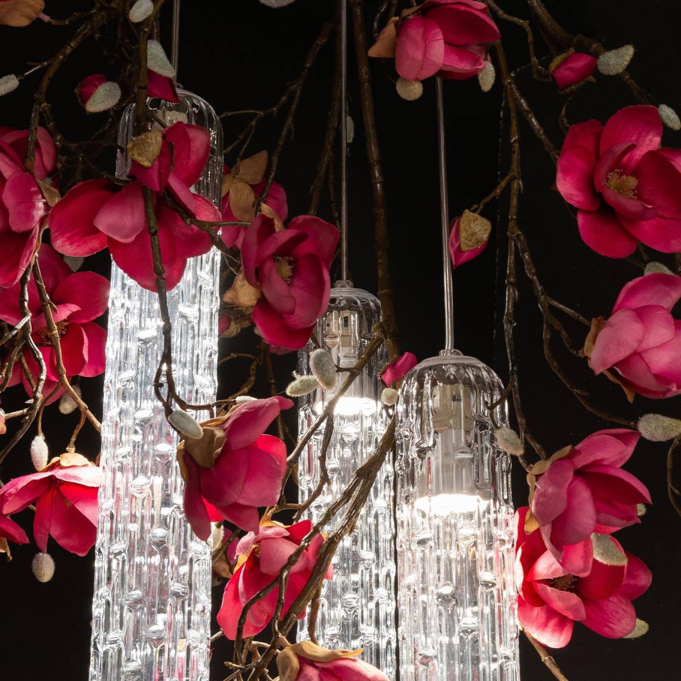 Lustre Redondo Pequeno Magnolia