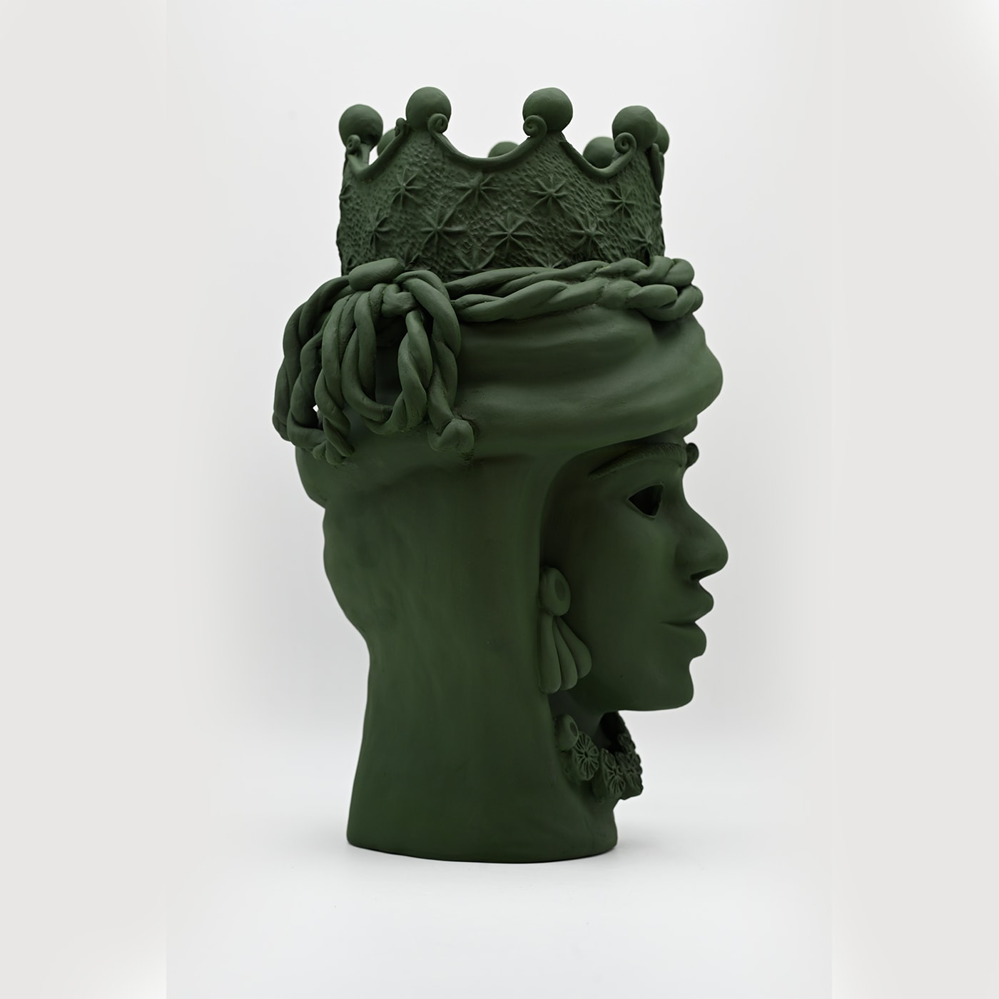 Escultura artesanal verde