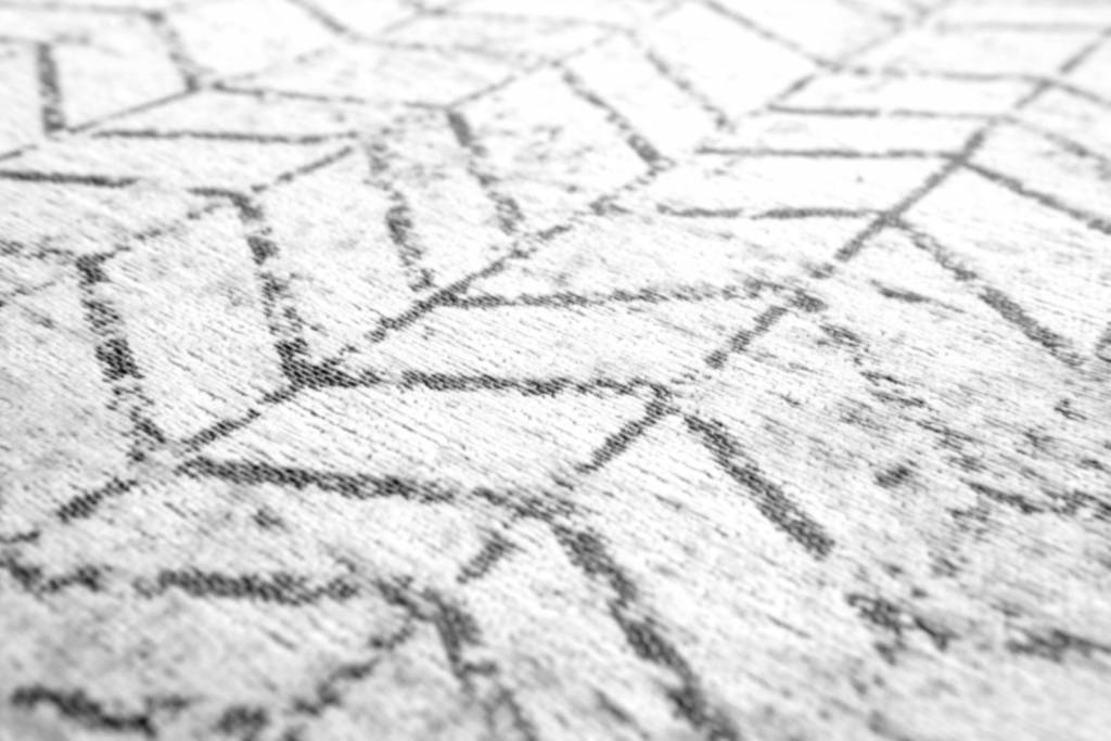 Tapete 8652 Preto em Branco | Tamanho: 80 × 150 cm