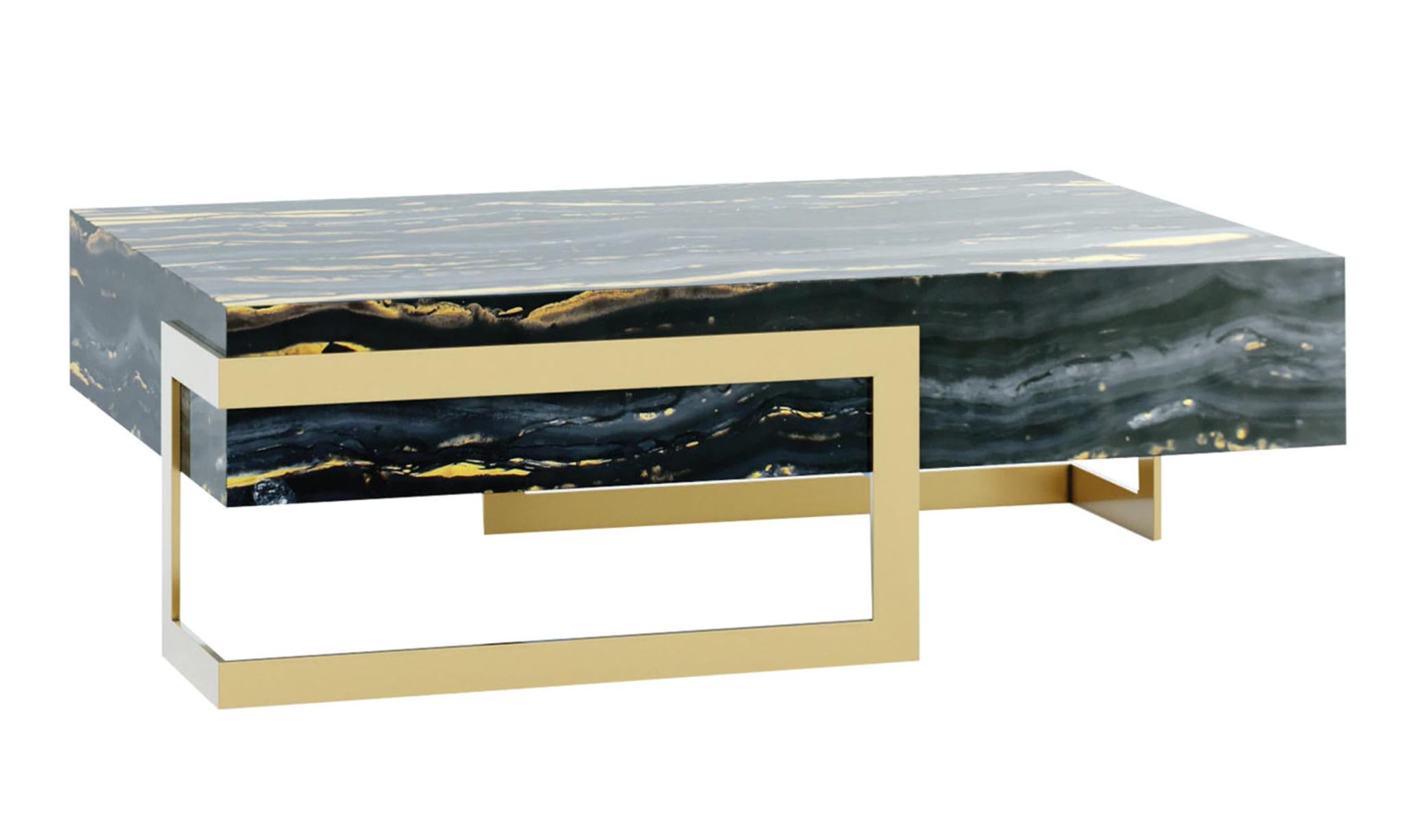 Mesa de Centro Moderna Única Holbrook | Configuração: Mesa de centro 1