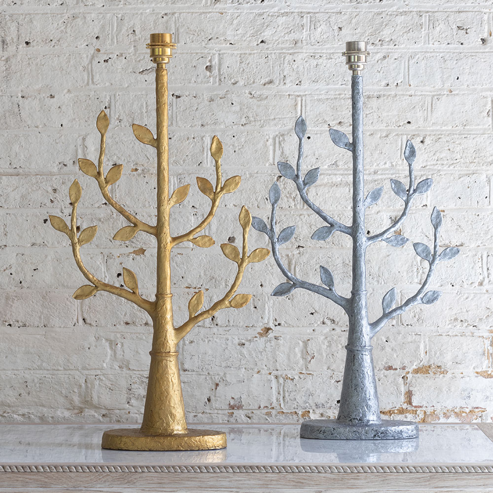 Candeeiro de Mesa Millana com Acabamento Prateado