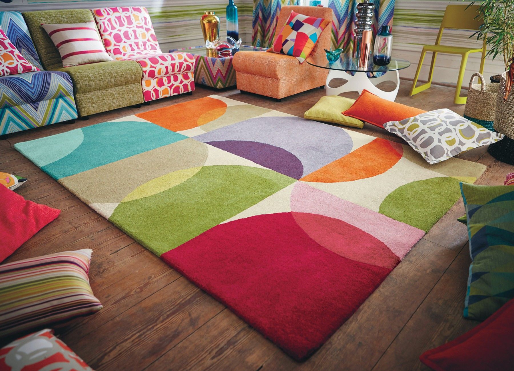 Tapete Living Kaleido Pop | Tamanho: 200 × 280 cm