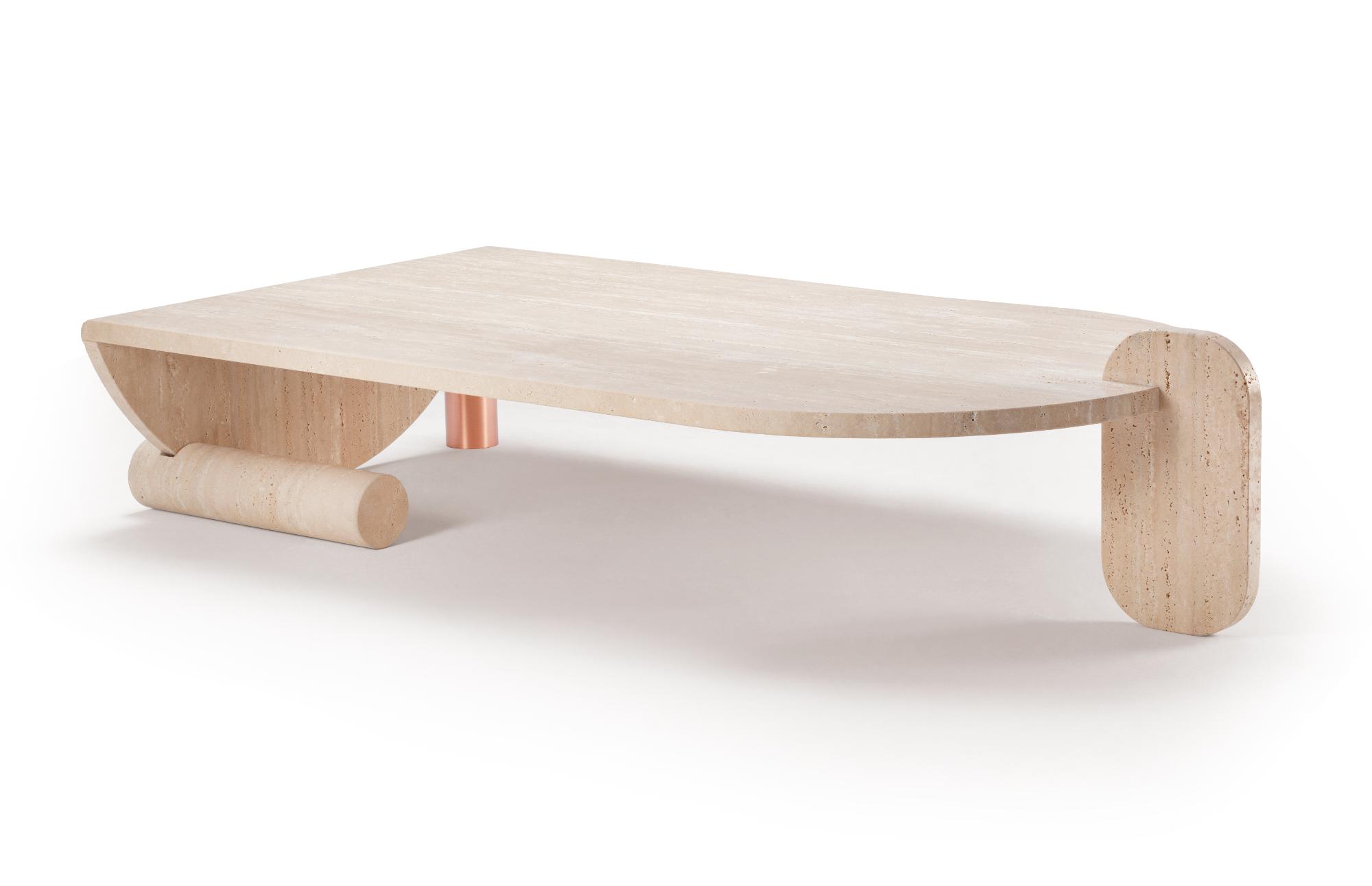 Mesa de Centro em Travertino Playing Games