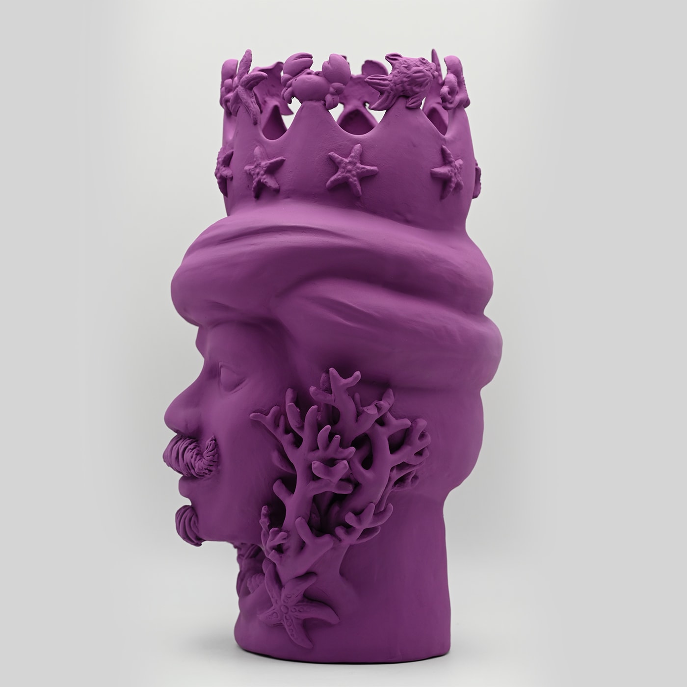 Escultura Moor's Head roxa