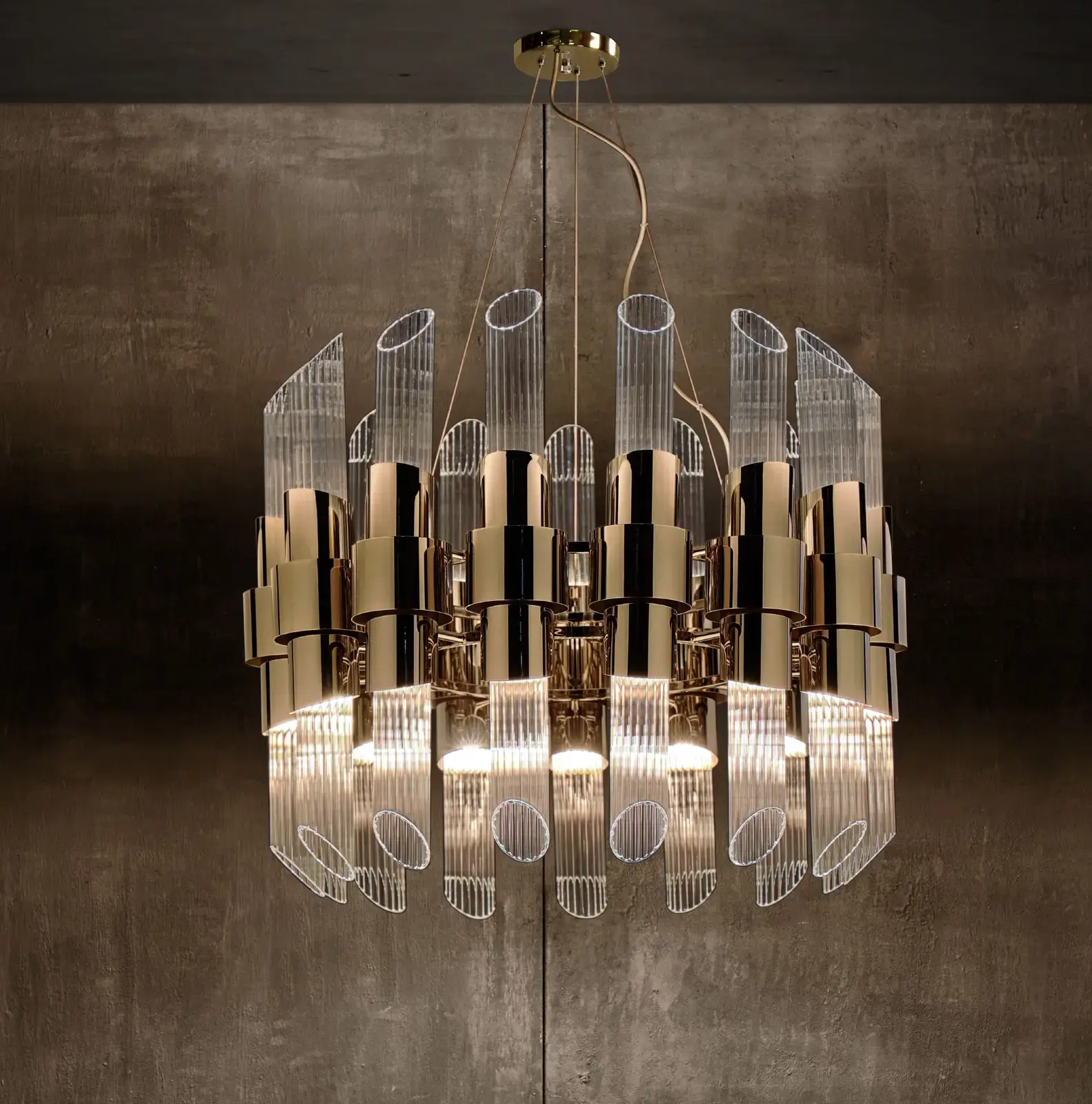 Candeeiro suspenso redondo Stellar