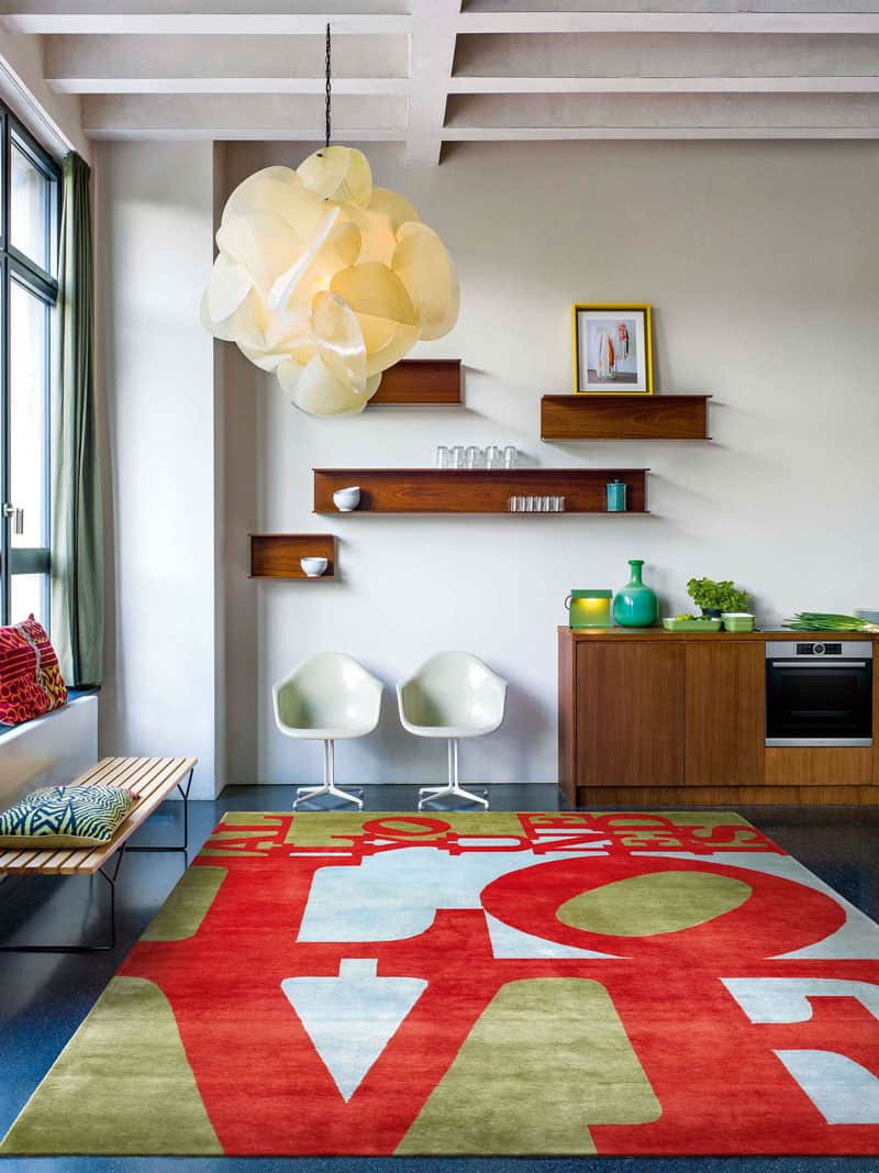 Tapete All You Need Is Love Luxury Feito à Mão