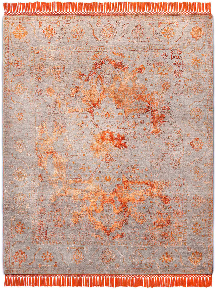 Tapete Copper Laranja Luxury | Tamanho: 140 × 210 cm