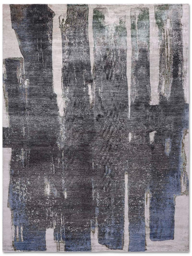 Tapete Preto em Bege Tecido à Mão | Tamanho: 250 × 300 cm