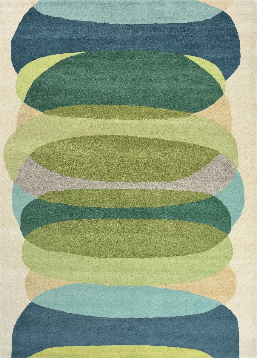 Tapete Elliptic-Esmeralda | Tamanho: 170 × 240 cm