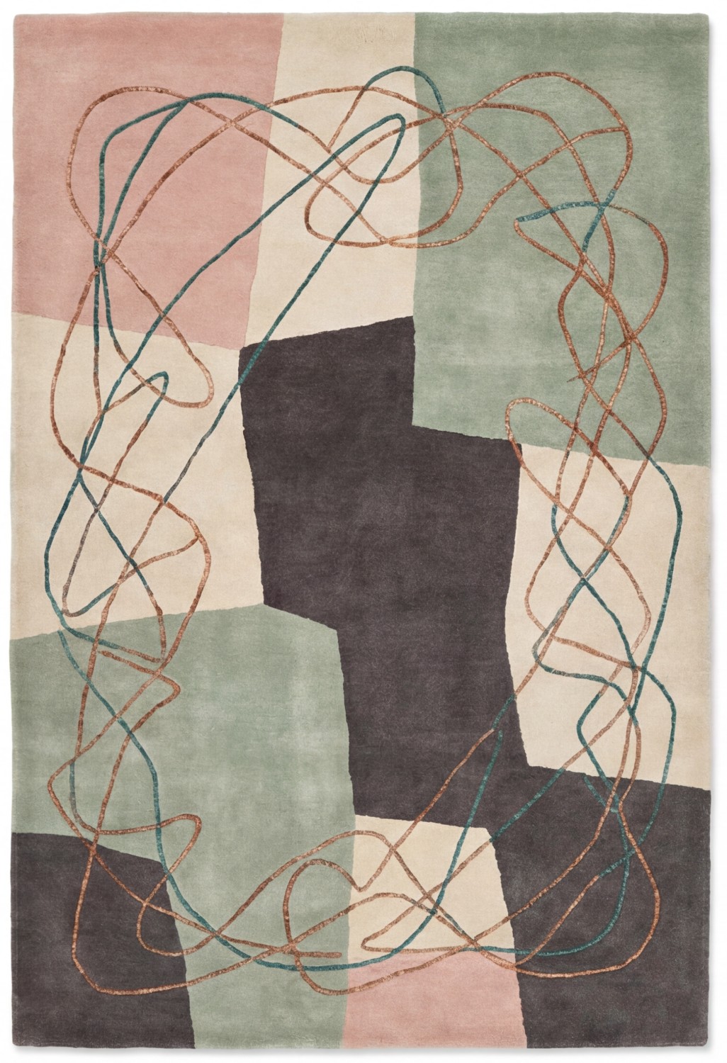 Tapete Muted Patchwork