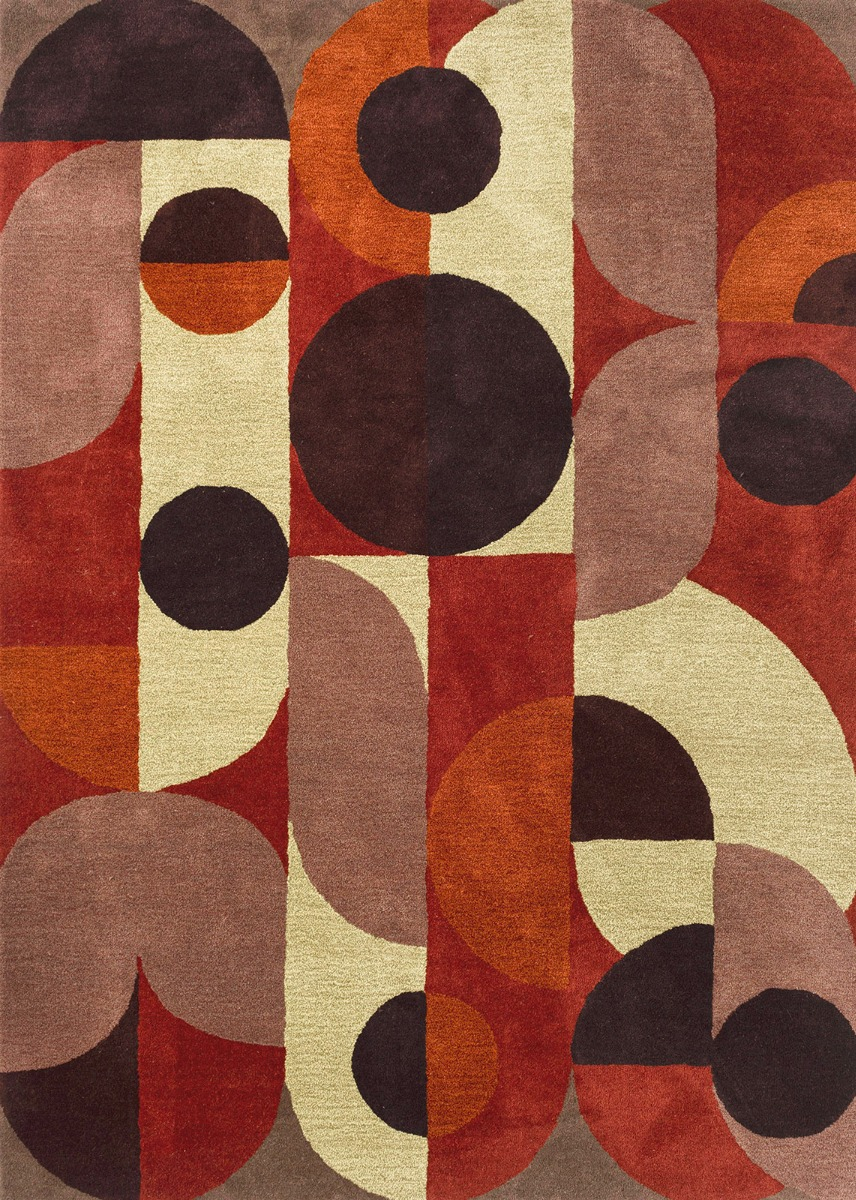 Tapete Decor Cosmo Vermelho Verde Pálido | Tamanho: 160 × 230 cm