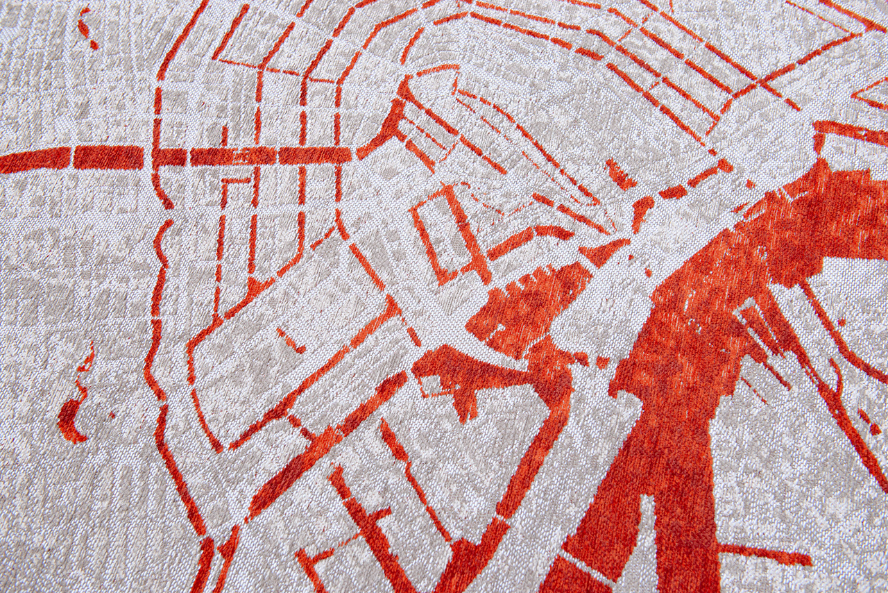 Tapete Orange Cut 9323 Redondo