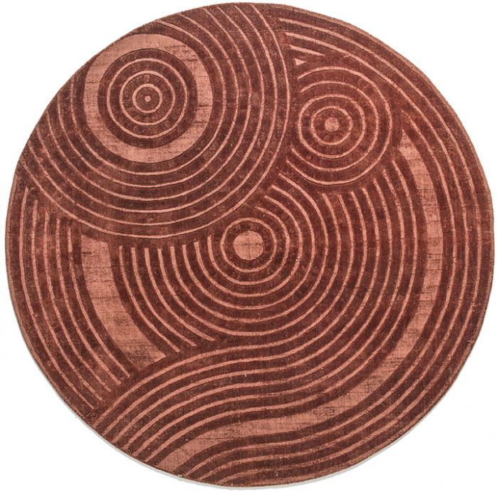 Tapete de Design Moderno Ferrugem | Tamanho: 200 × 200 cm