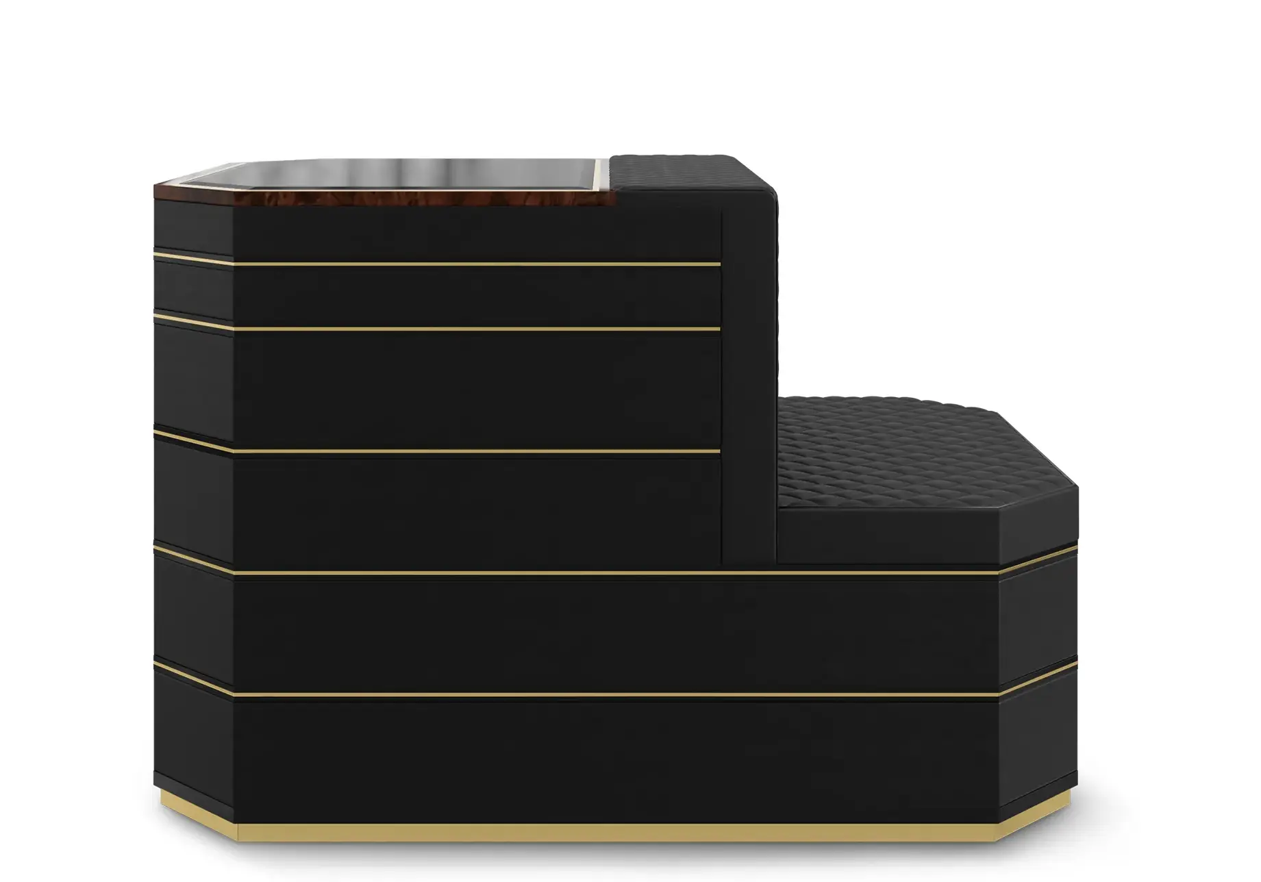 Ilha closet Cadence preta