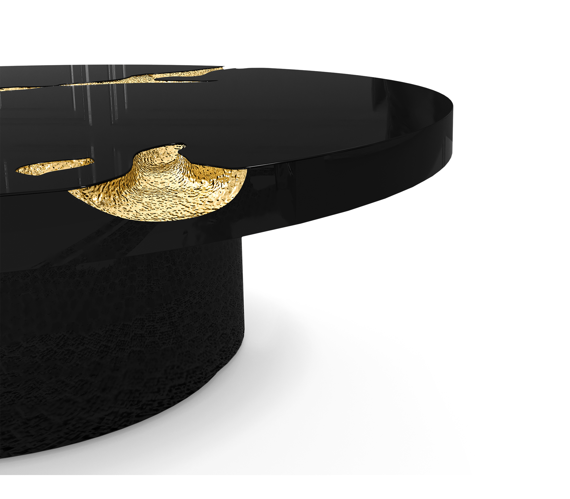 Conjunto 3 Peças Mesa de Centro Dominion Preta