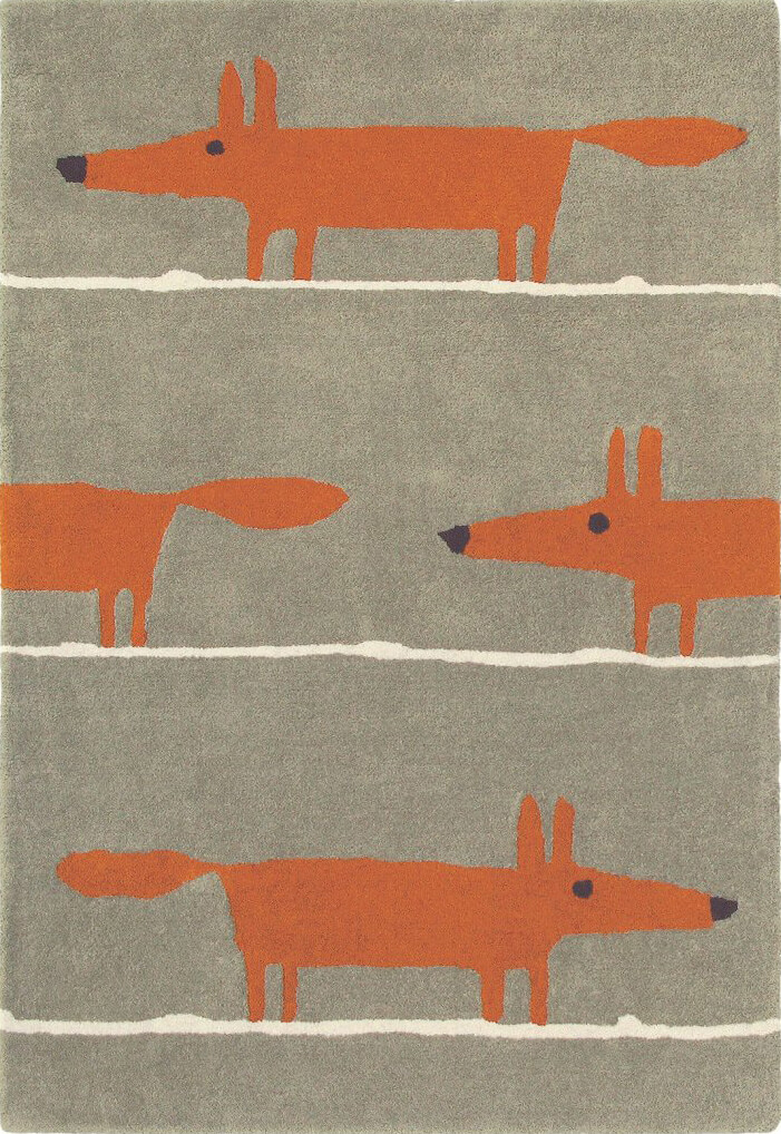 Tapete Mr. Fox Canela | Tamanho: 120 × 180 cm
