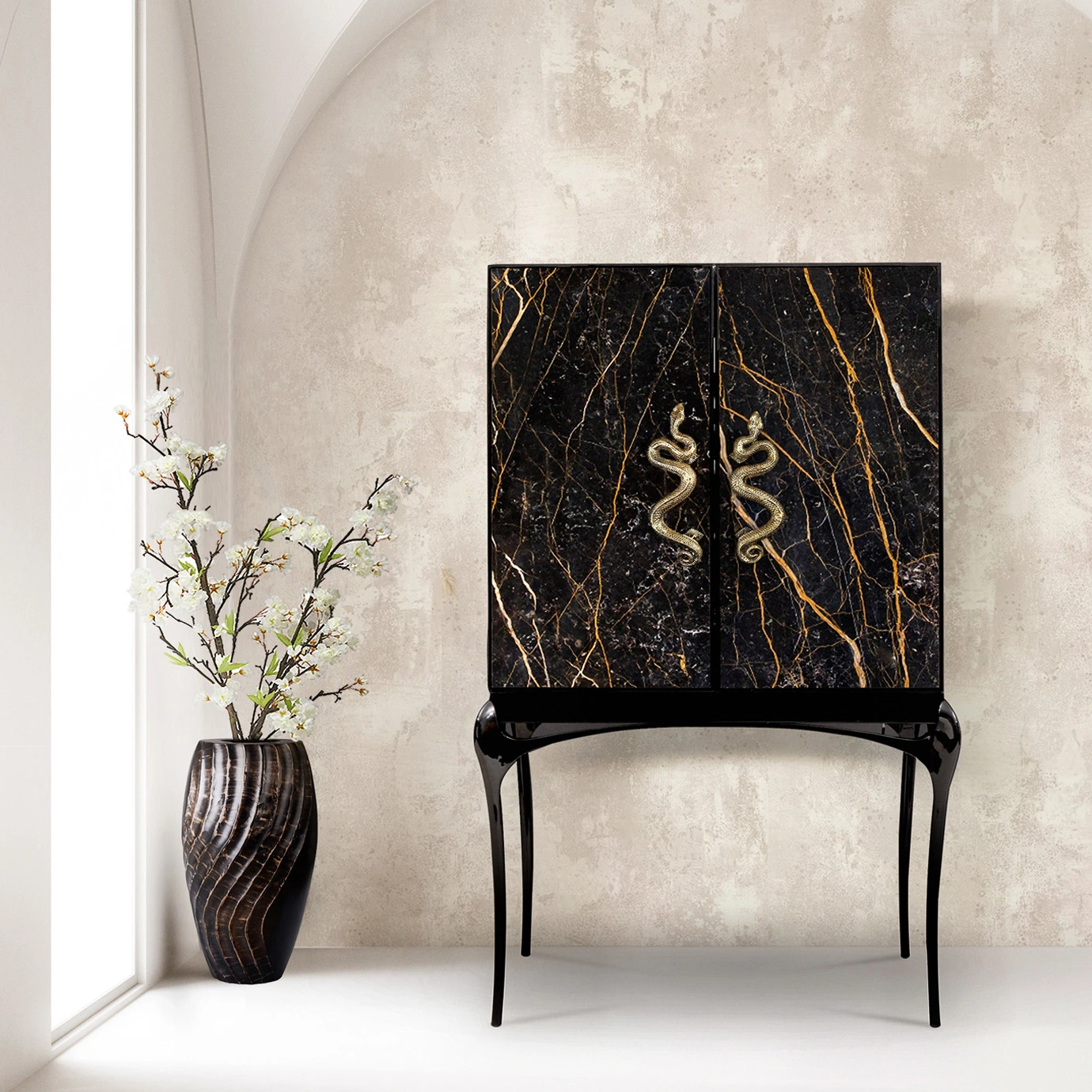 Armário bar mármore Port Laurent Nirvana