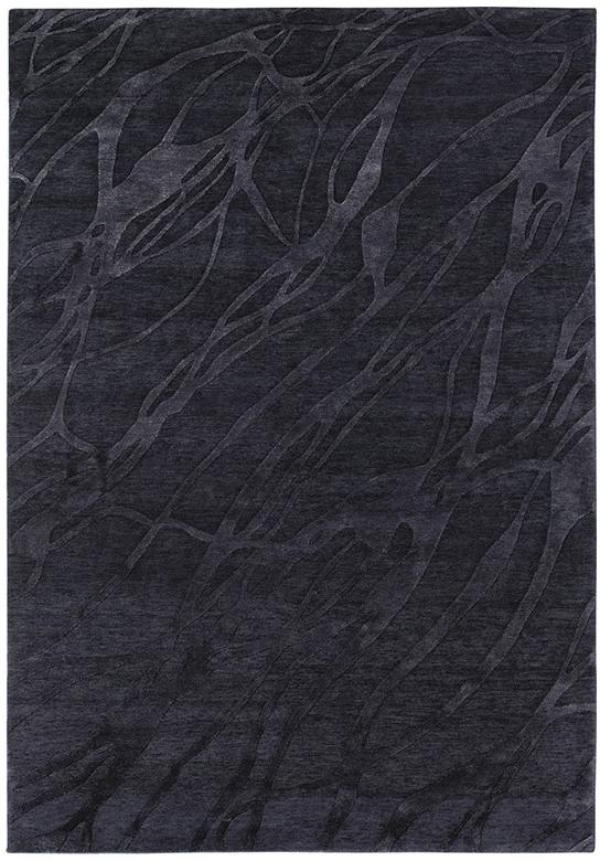 Tapete Moderno Azul Anodado à Mão | Tamanho: 250 × 300 cm