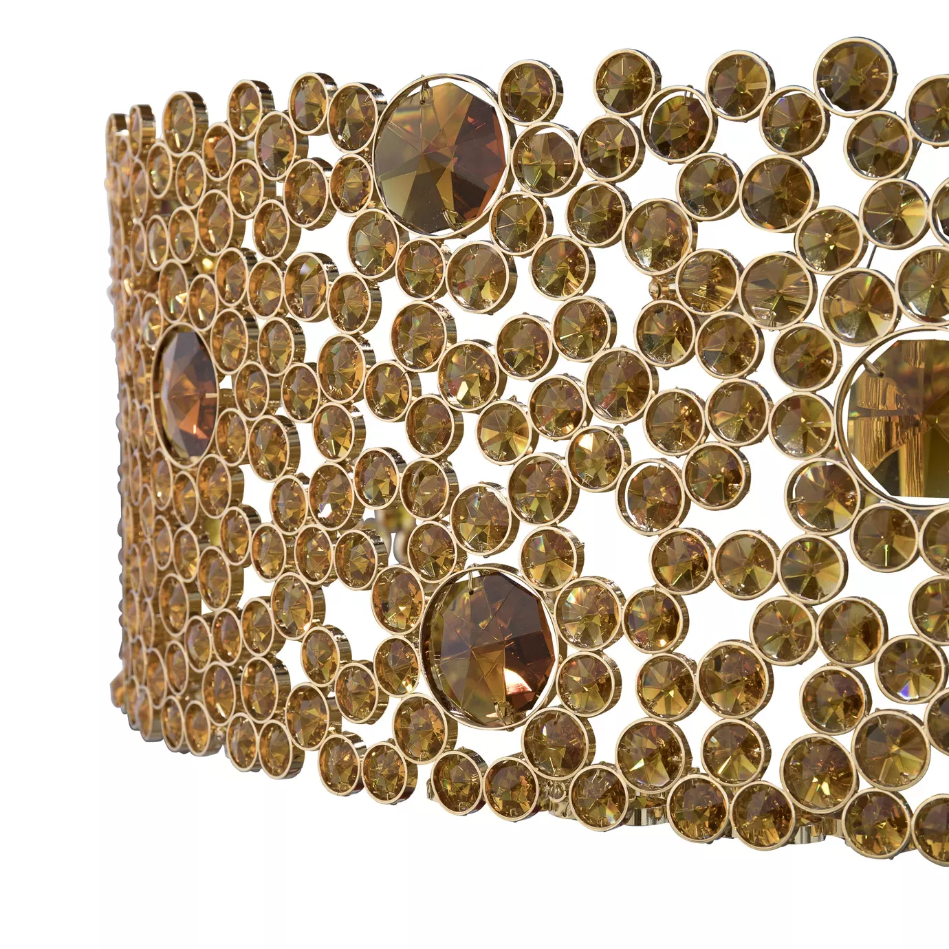 Lustre oval vidro bronze Eternelle