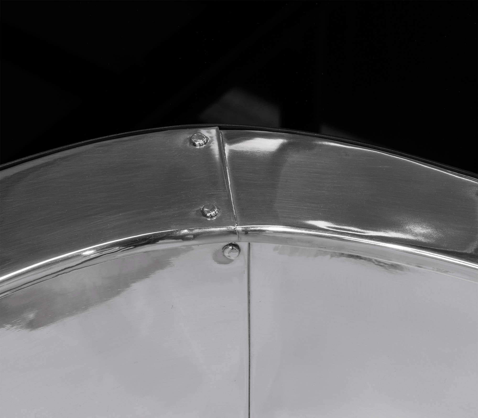 Conjunto de Mesas de Centro Crest Aço Inox Polido