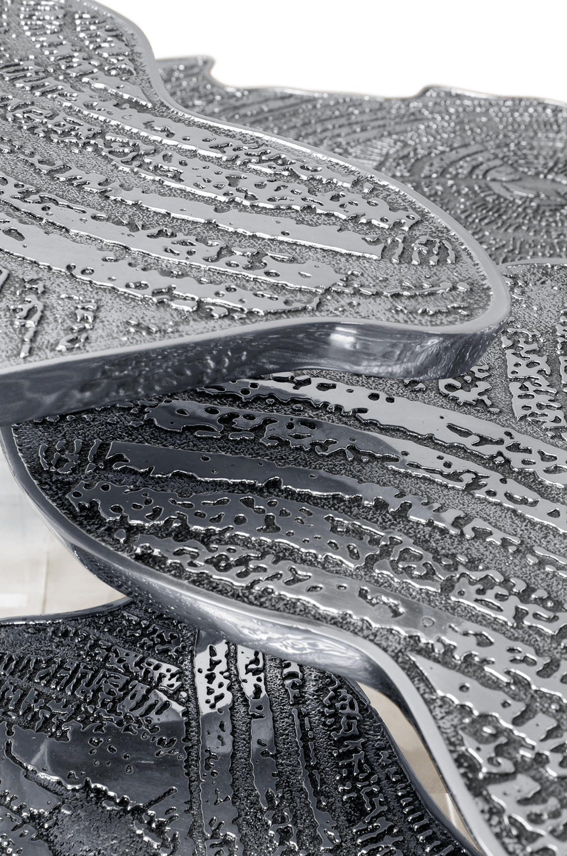 Mesa de Centro Prateada Aurora