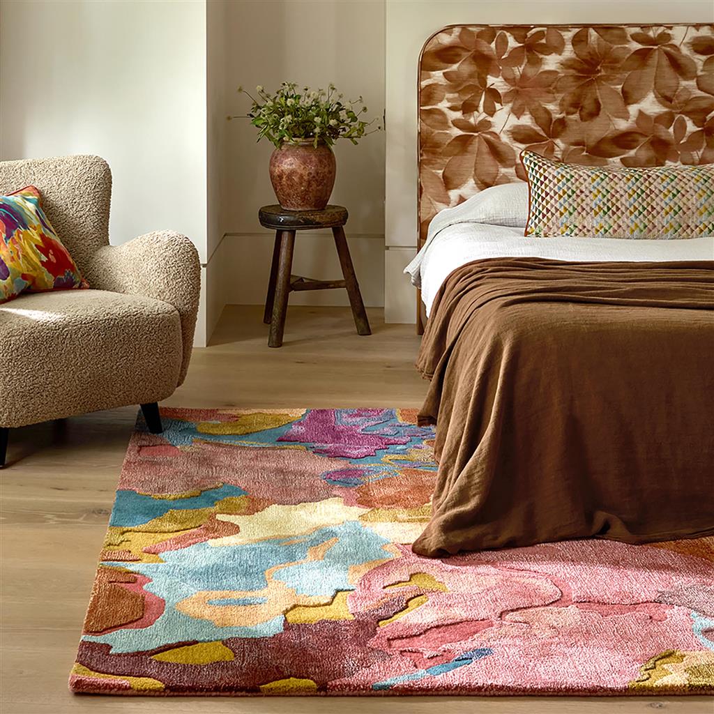 Tapete Foresta Rosewood/Mirtilo | Tamanho: 140 × 200 cm