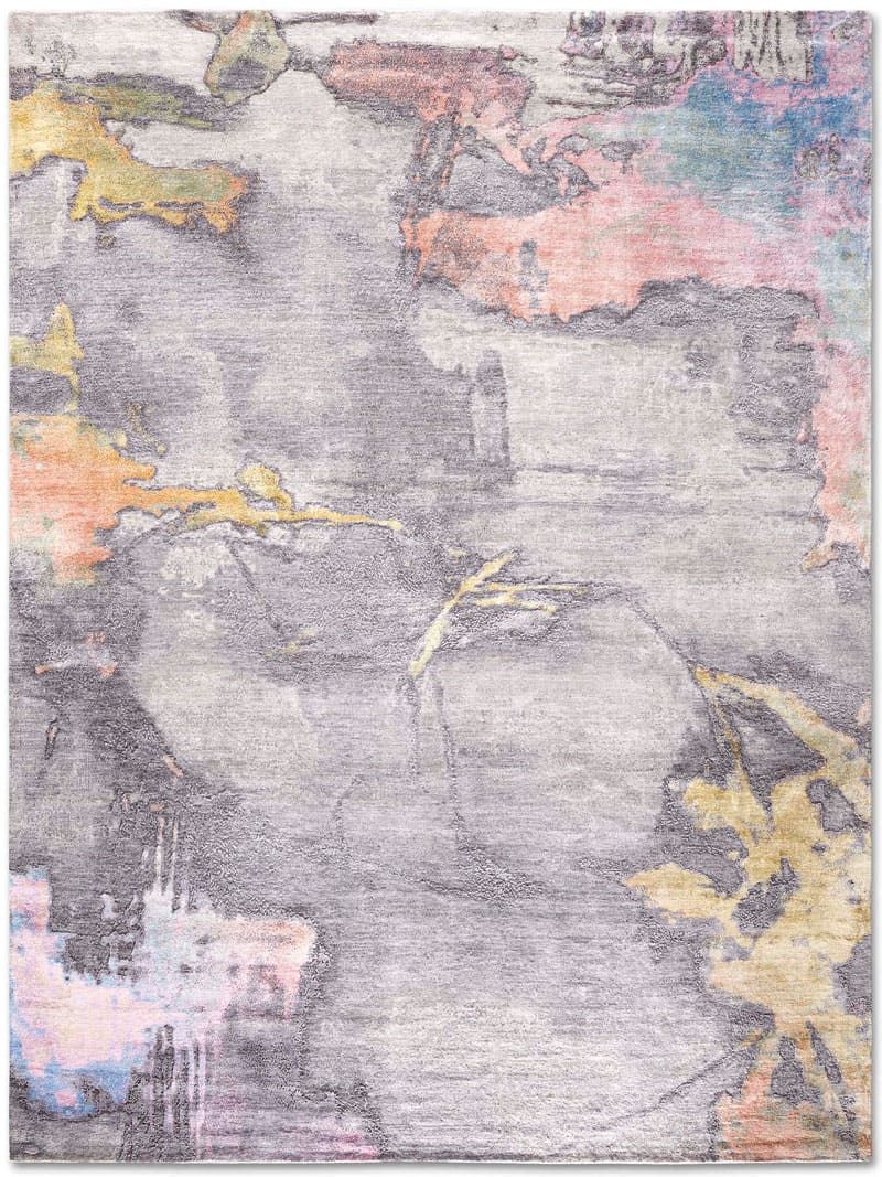 Tapete Pastel Sun Feito à Mão | Tamanho: 365 × 457 cm