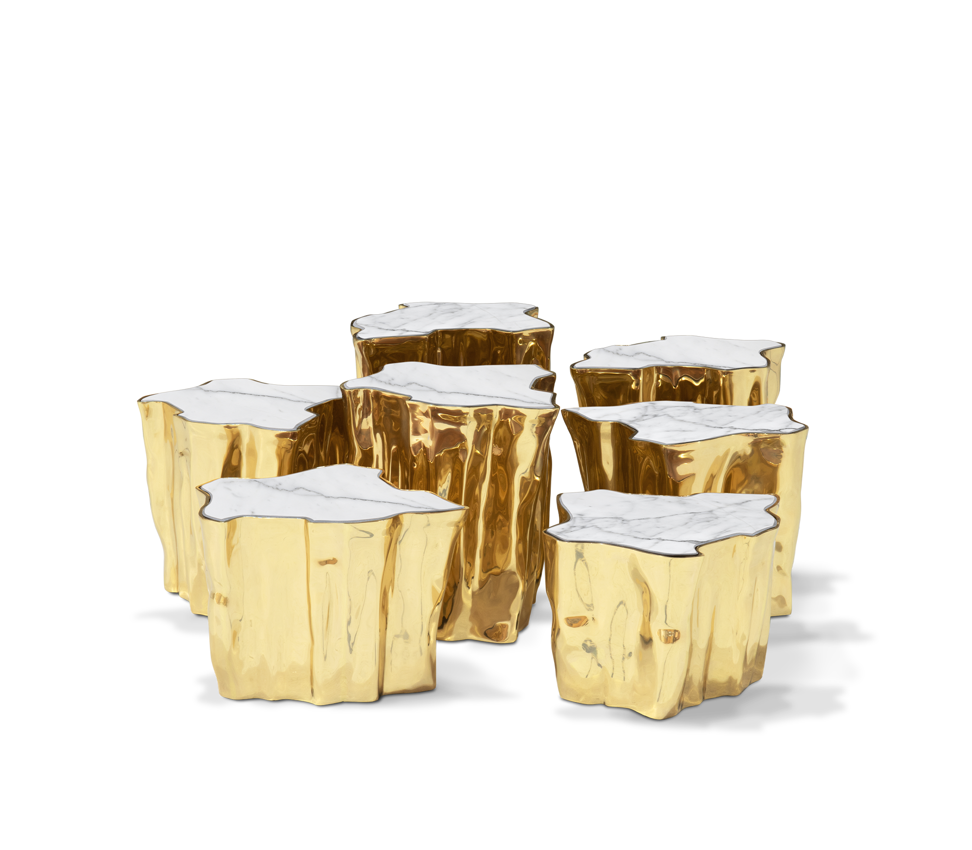 Mesa de Centro Marfim Série Paradise