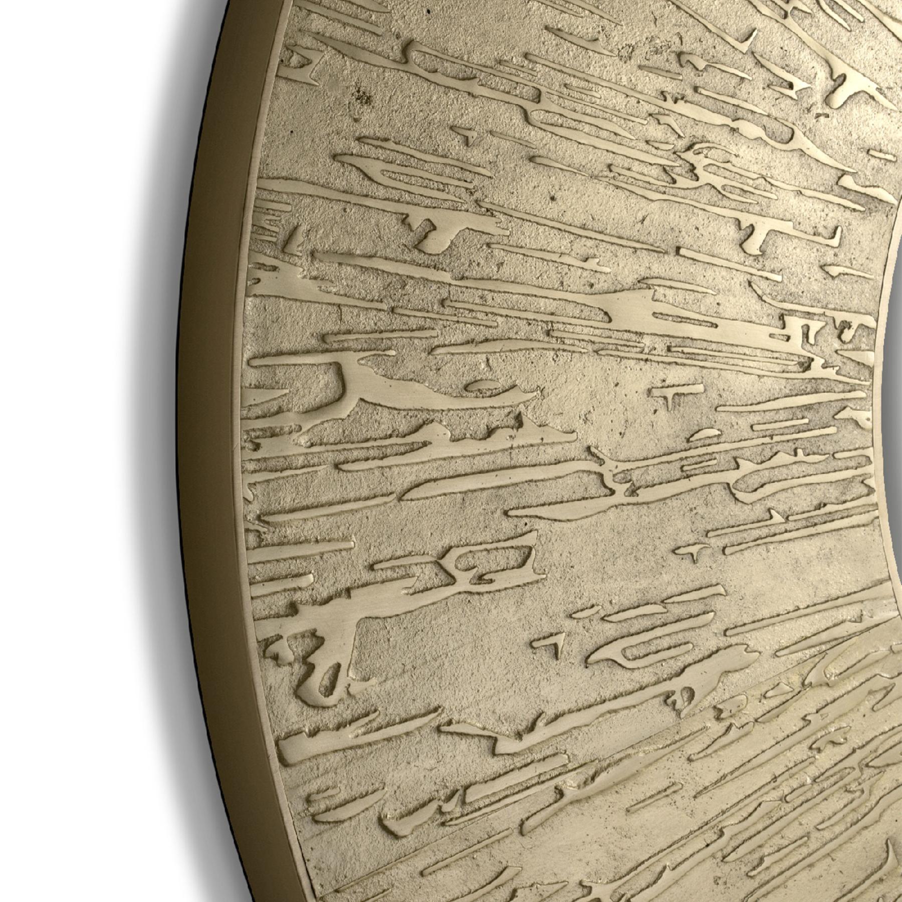 Espelho de destaque redondo em latão