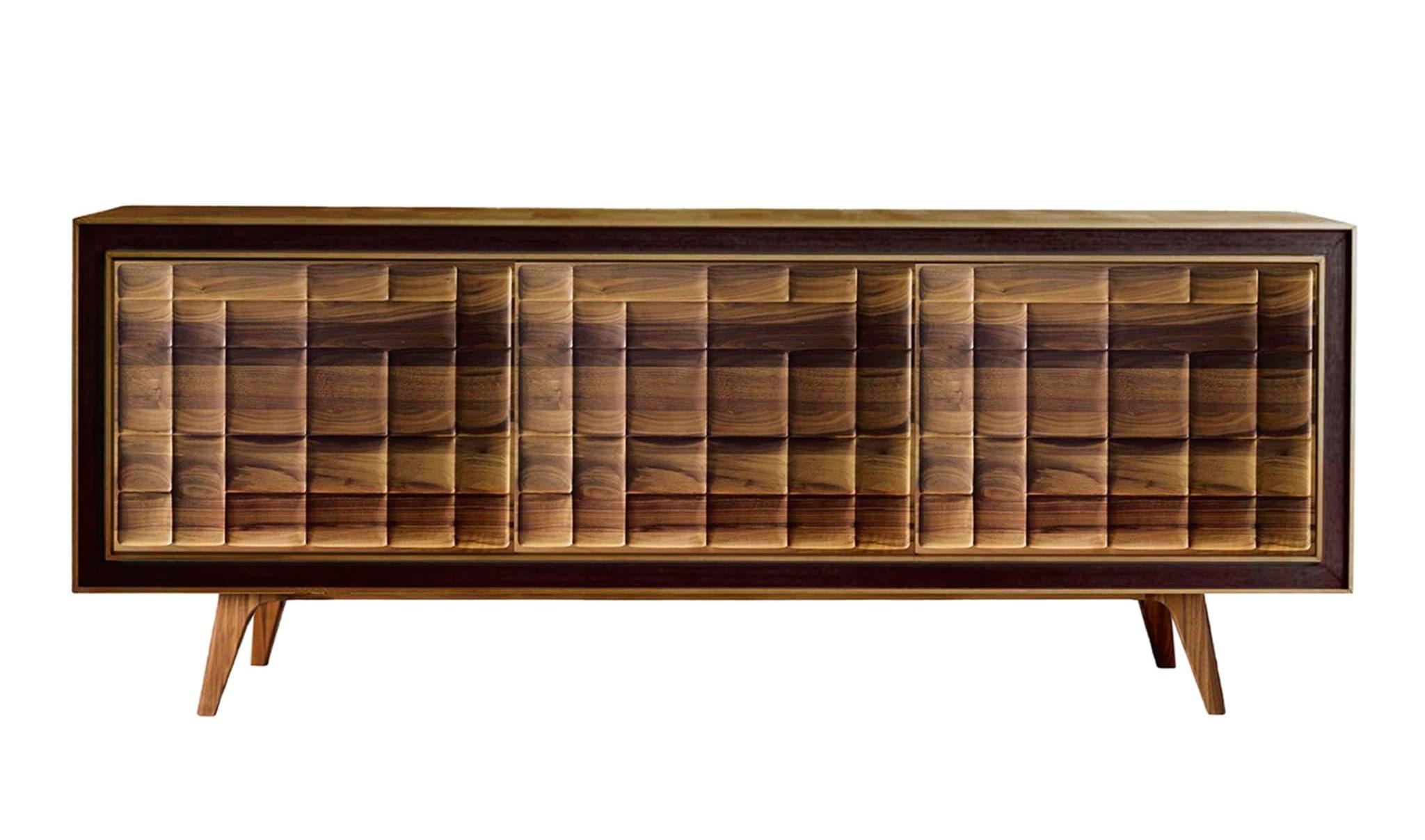 Aparador Quadra artesanal italiano | Configuração: 2-Doors